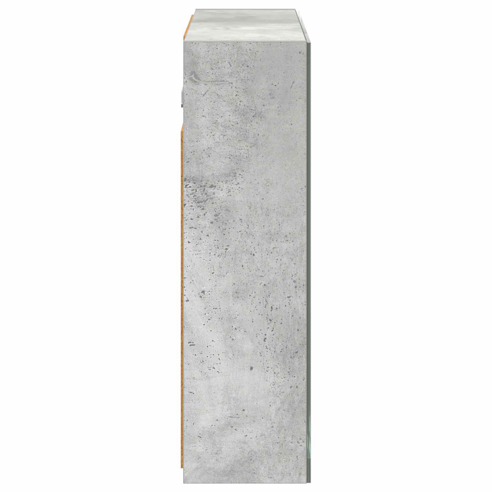Kupaonski ormar s ogledalom Betonski sivi 60 x 14,5 x 50 cm