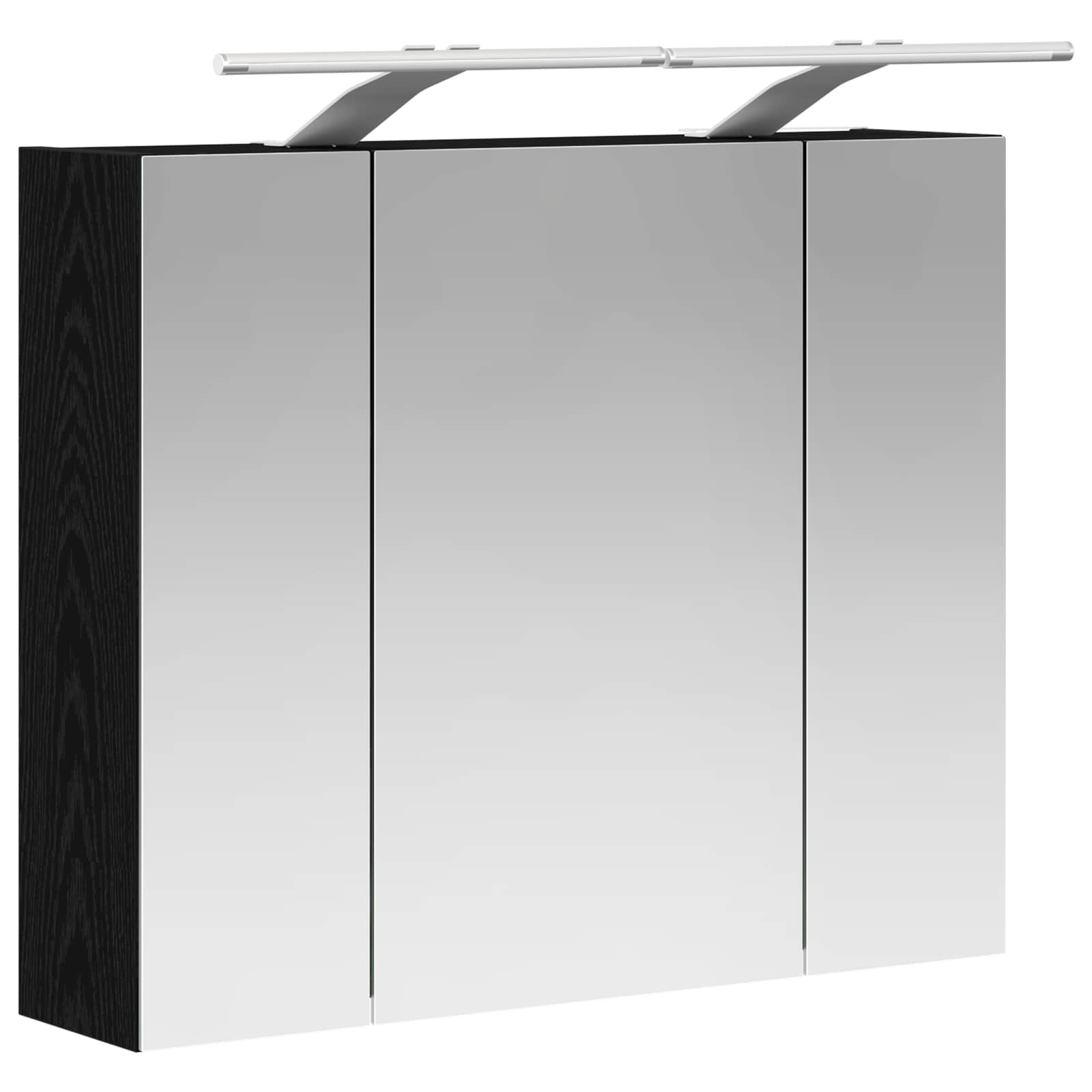 Kupaonski ormar s ogledalom Crni hrast 60 x 14,5 x 50 cm