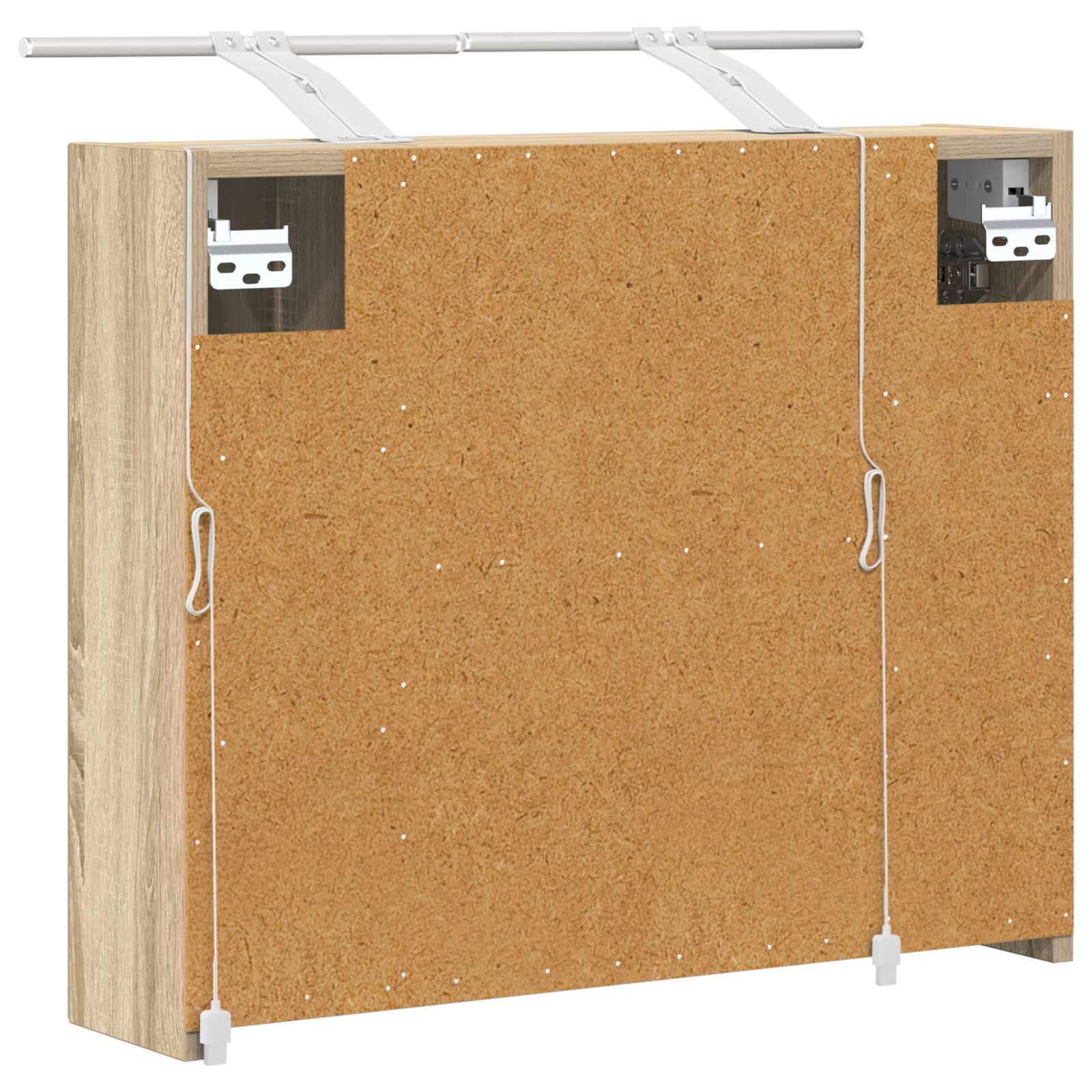 Kupaonski ormar s ogledalom Sonoma hrast 60 x 14,5 x 50 cm