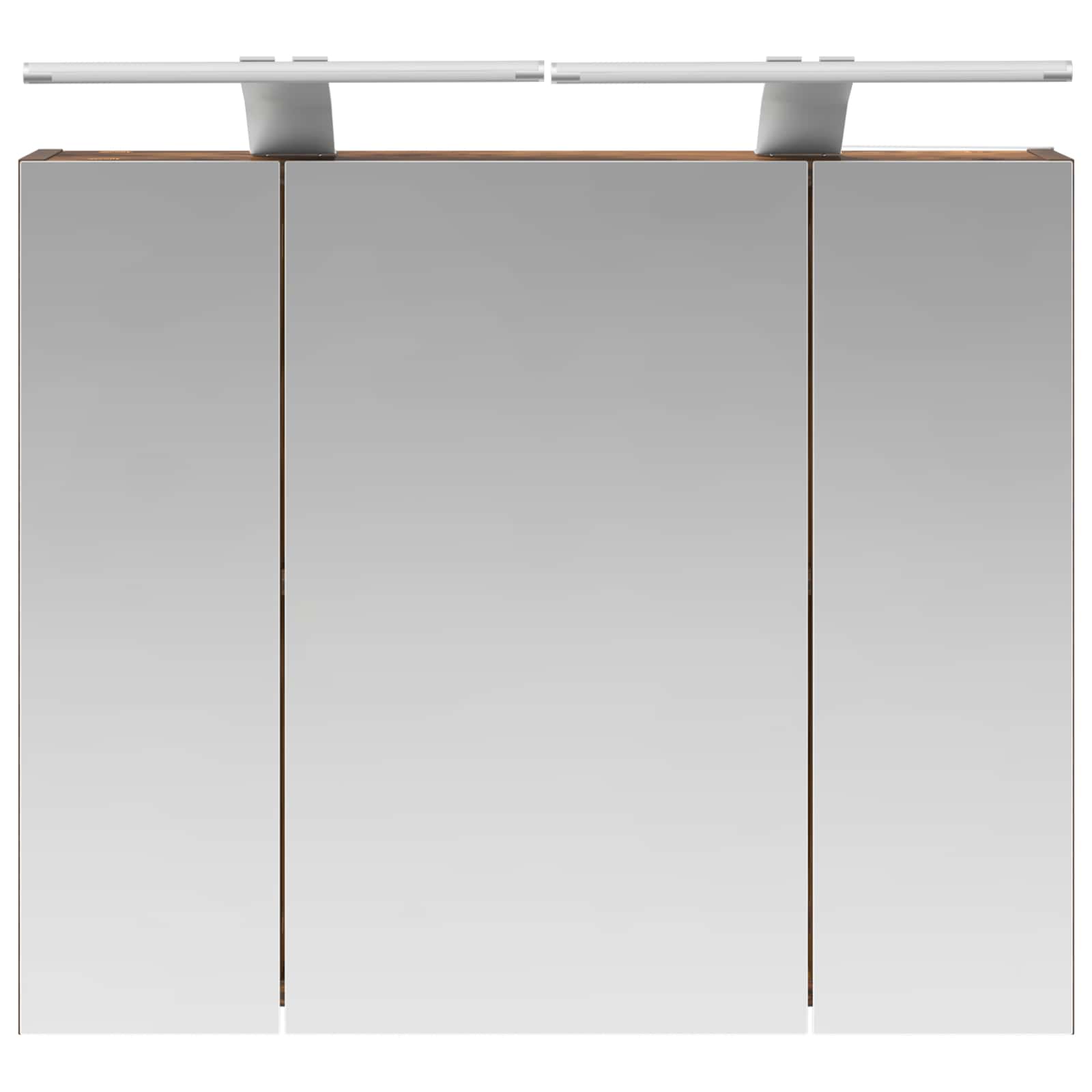 Kupaonski ormar s ogledalom Dimljeni hrast 60 x 14,5 x 50 cm