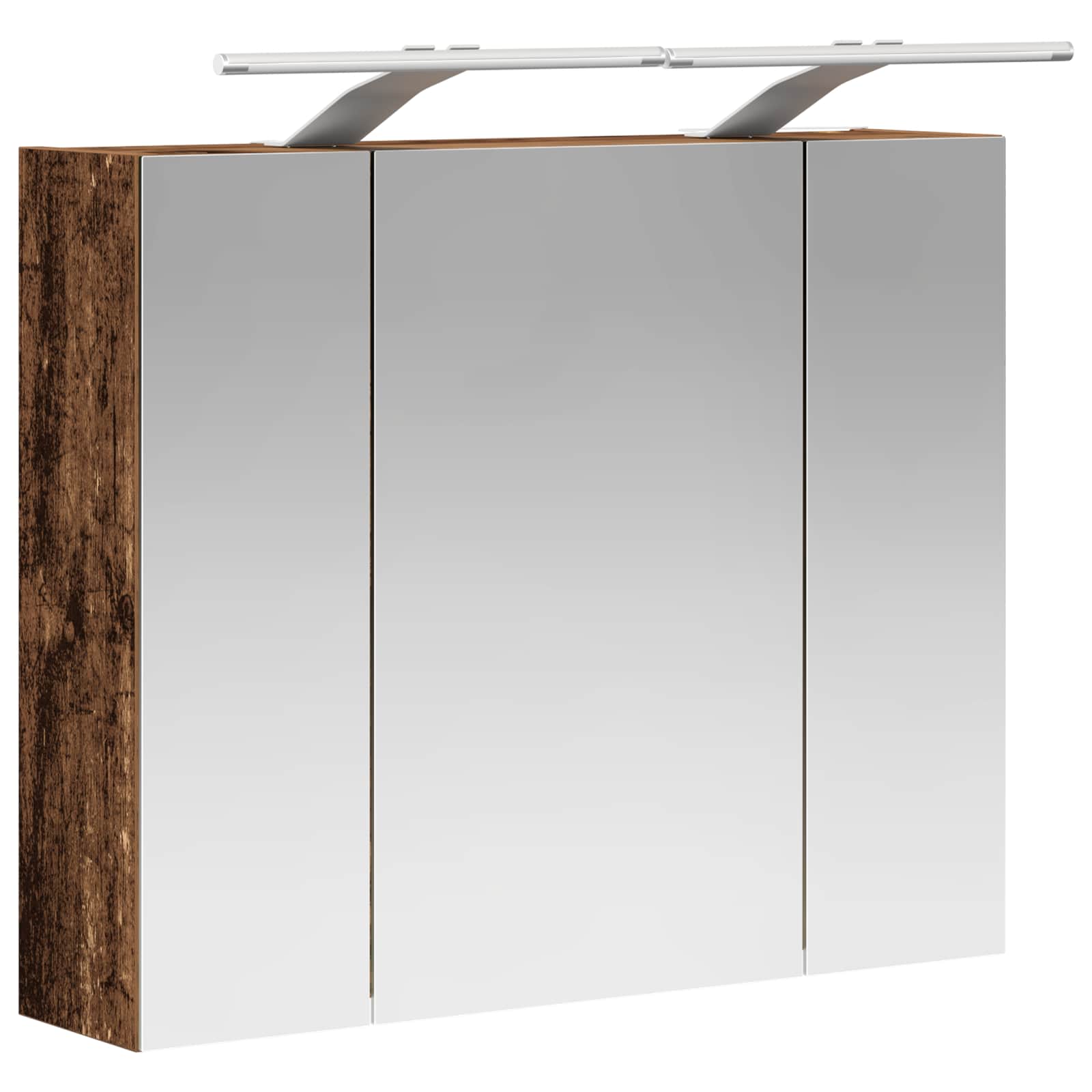 Kupaonski ormar s ogledalom Staro drvo 60 x 14,5 x 50 cm