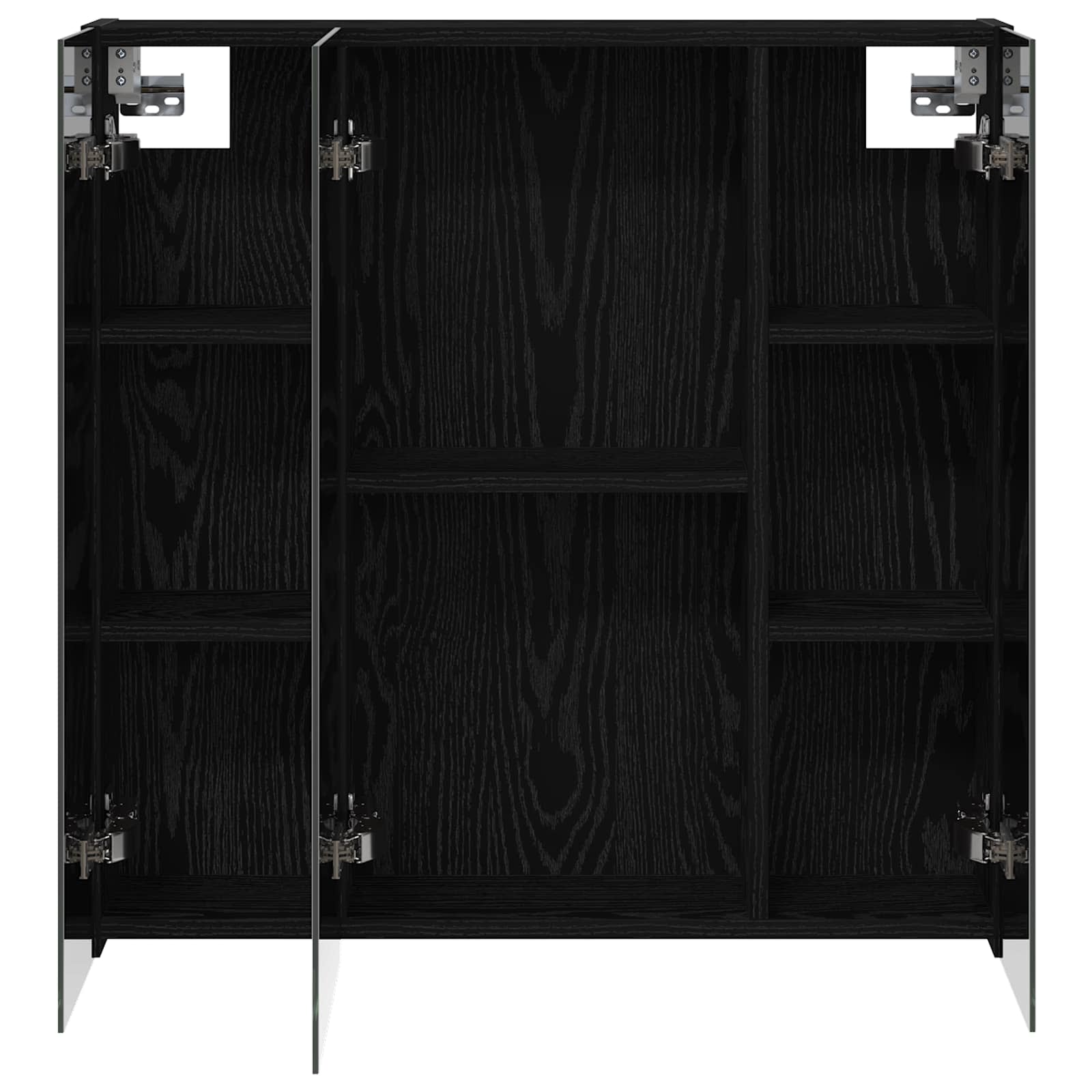 Kupaonski ormar s ogledalom Crni hrast 70 x 14,5 x 70 cm
