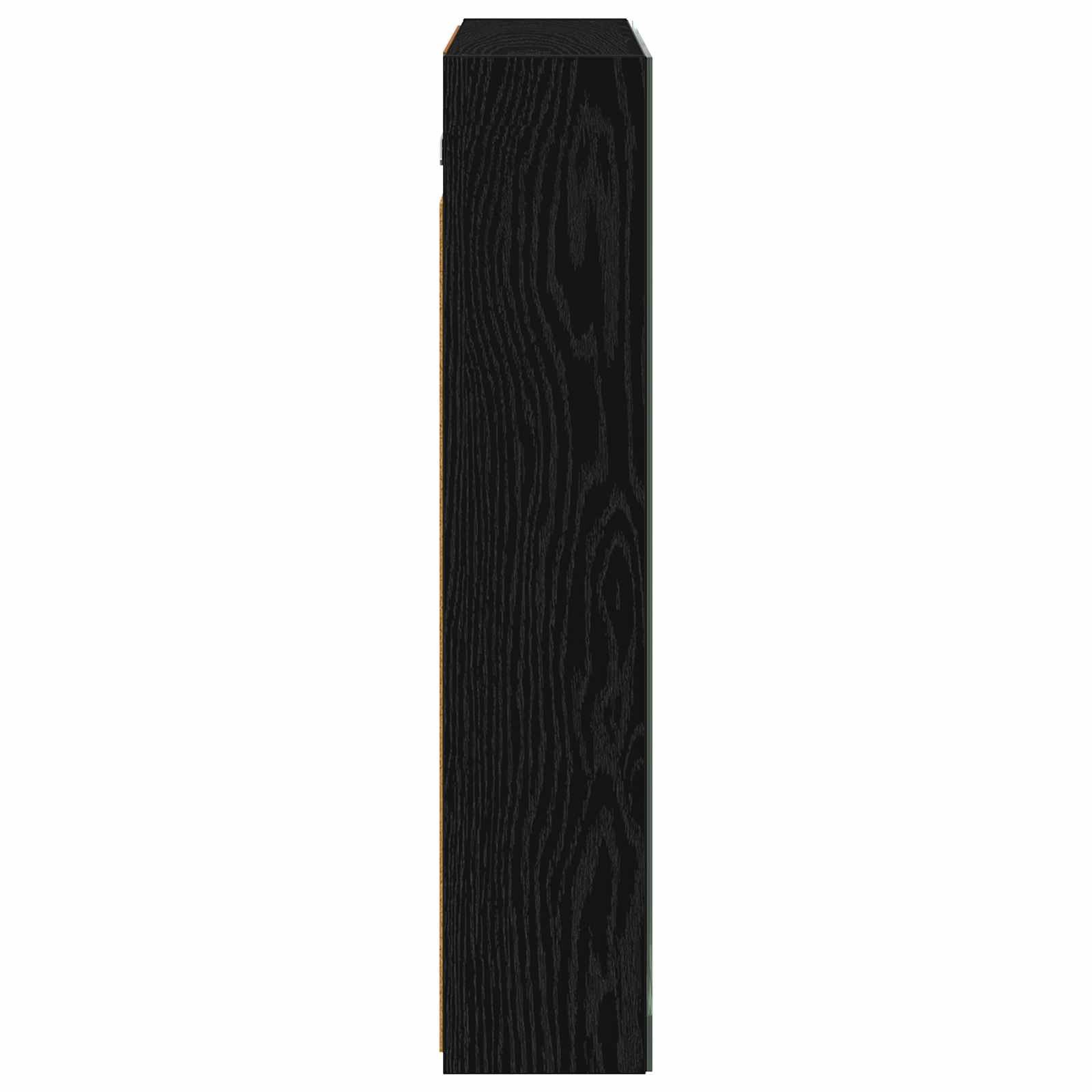 Kupaonski ormar s ogledalom Crni hrast 70 x 14,5 x 70 cm