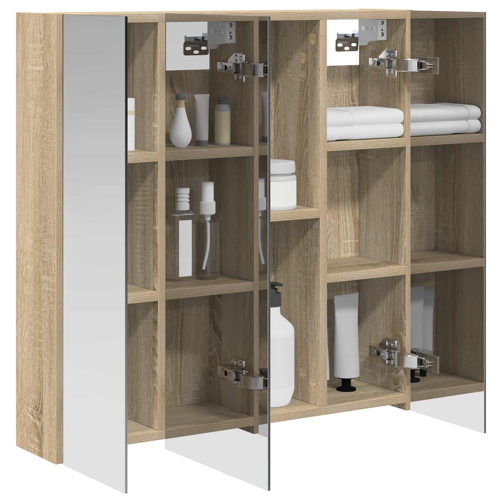 Kupaonski ormar s ogledalom Sonoma hrast 70 x 14,5 x 70 cm