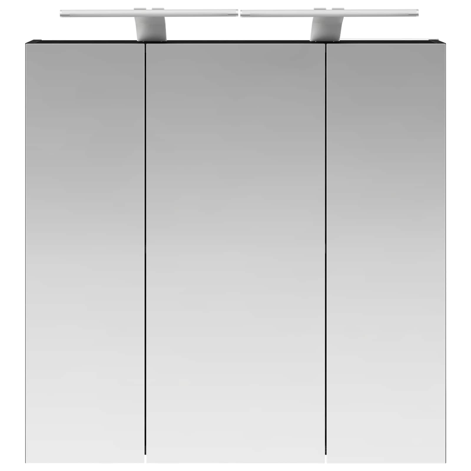 Kupaonski ormar s ogledalom Crni hrast 70 x 14,5 x 70 cm