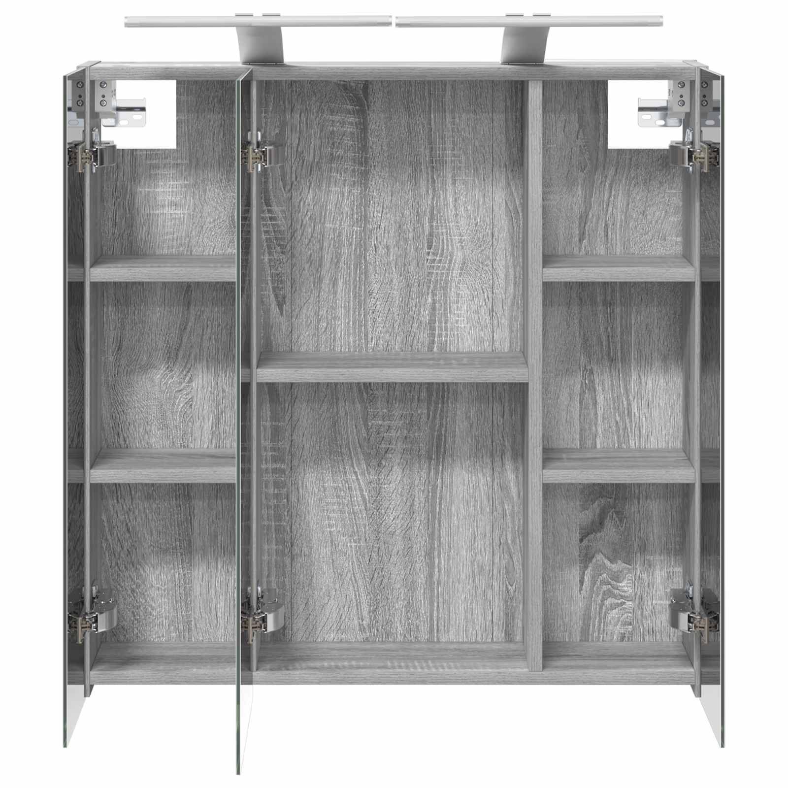 Kupaonski ormar s ogledalom Siva Sonoma 70 x 14,5 x 70 cm
