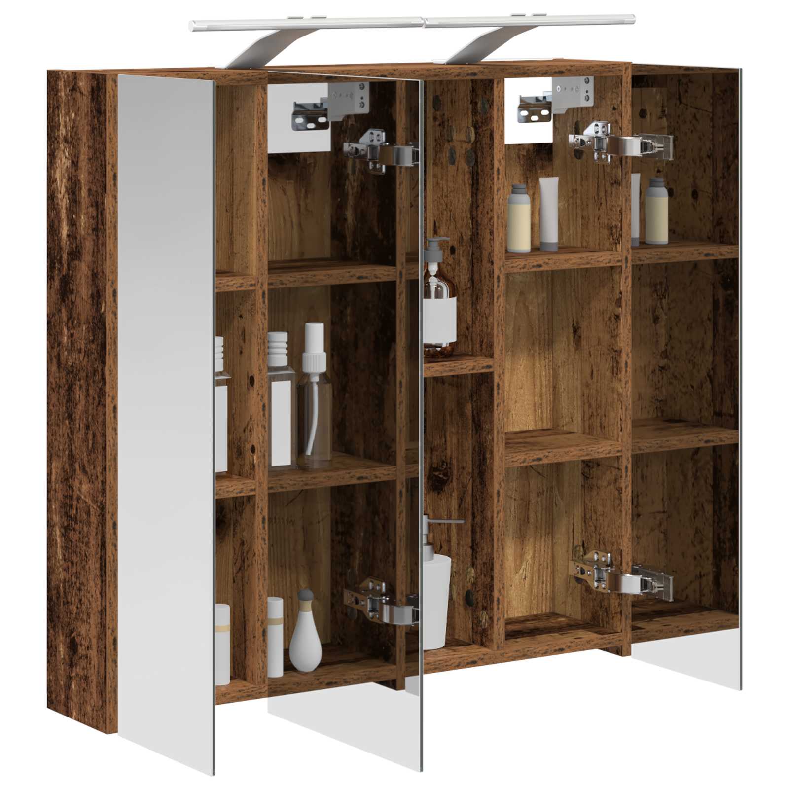 Kupaonski ormar s ogledalom Staro drvo 70 x 14,5 x 70 cm