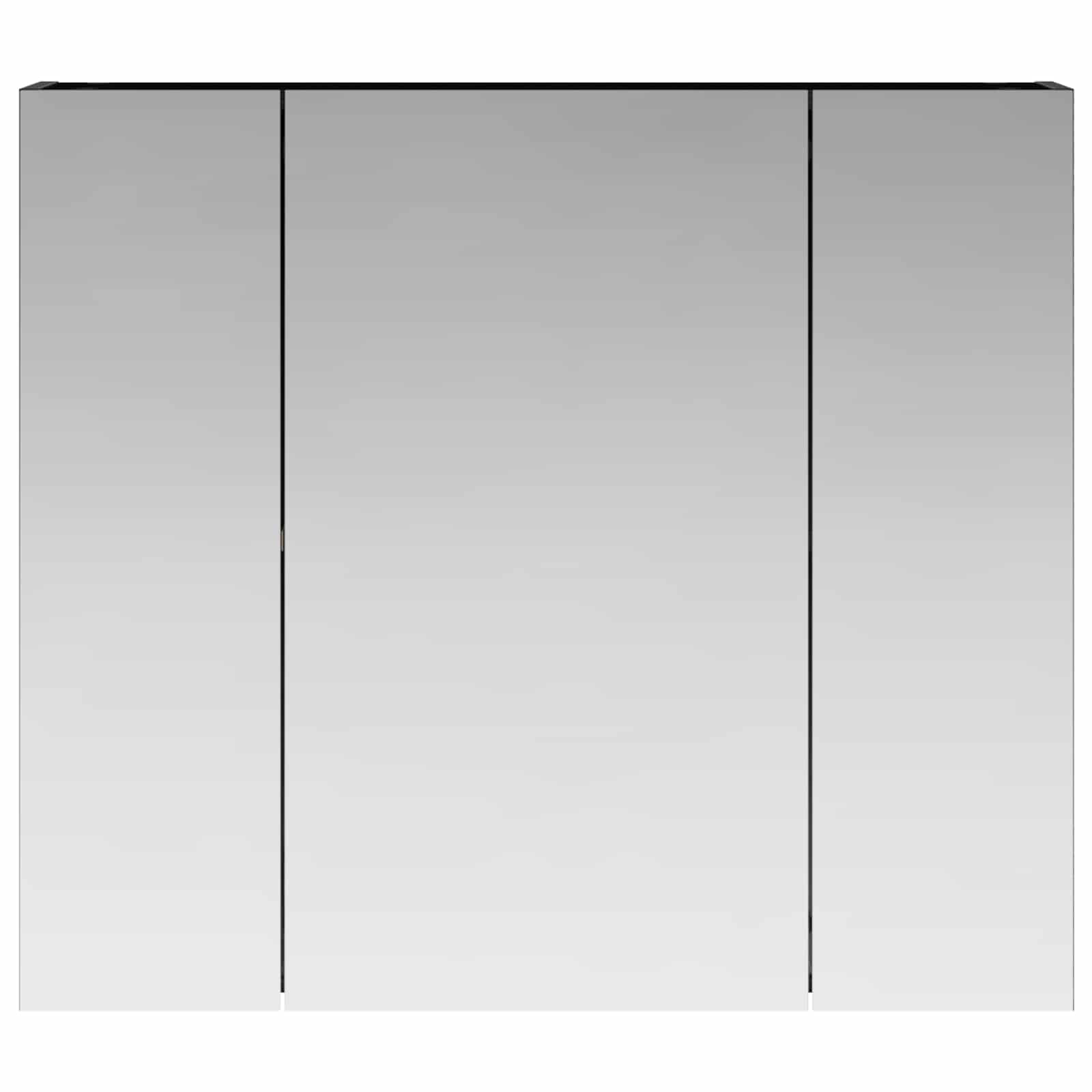 Kupaonski ormar s ogledalom Zidne Crni hrast 80 x 14.5 x 70 cm