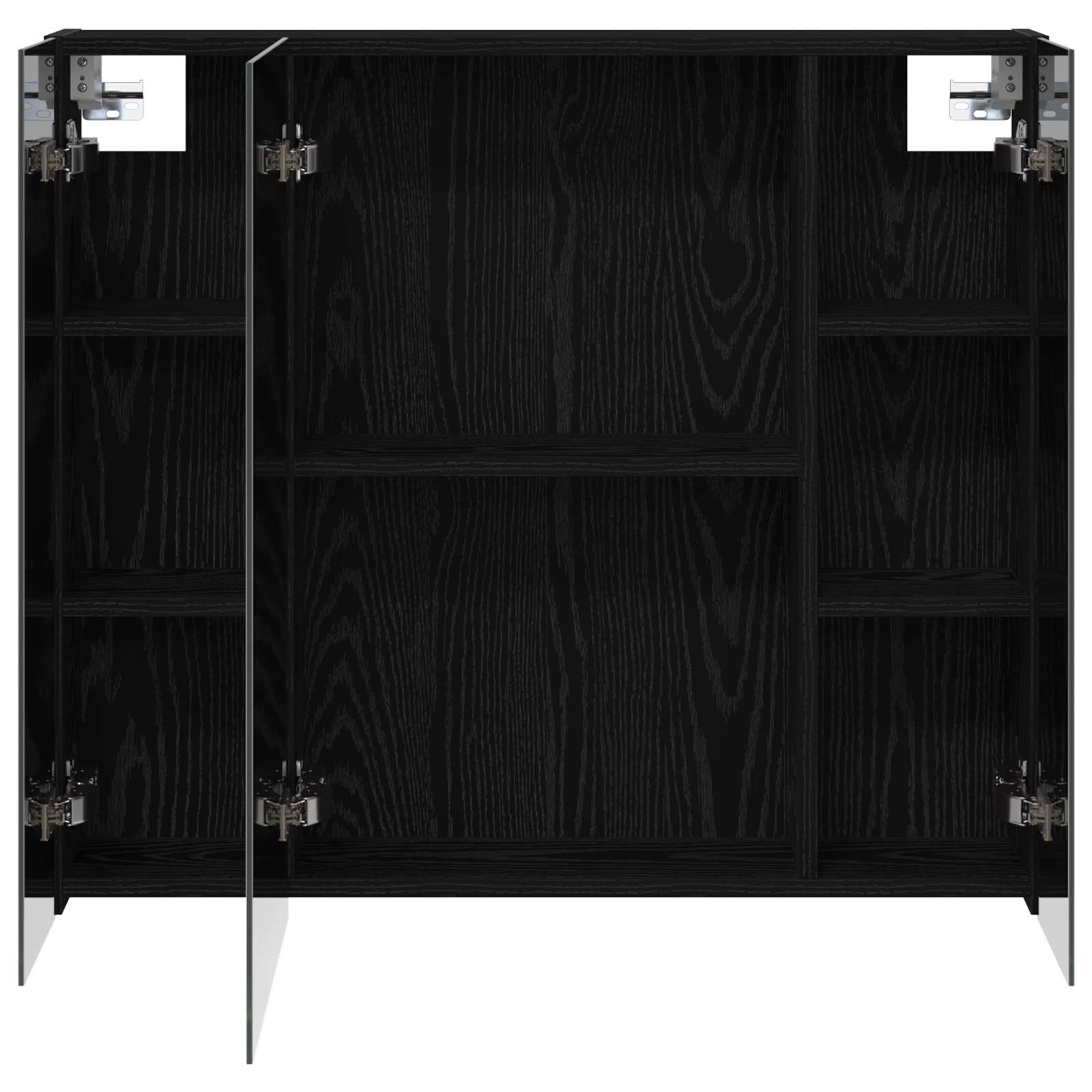 Kupaonski ormar s ogledalom Zidne Crni hrast 80 x 14.5 x 70 cm