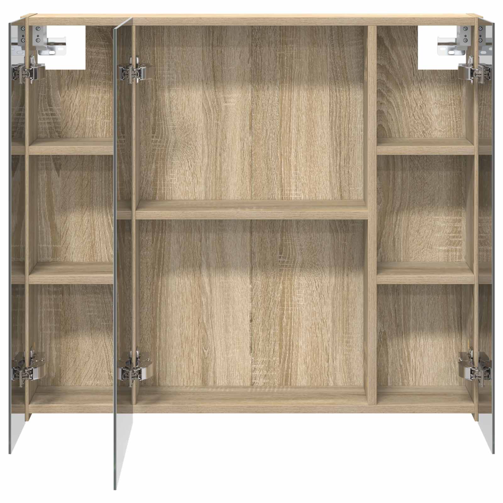 Kupaonski ormar s ogledalom Sonoma hrast 80 x 14.5 x 70 cm