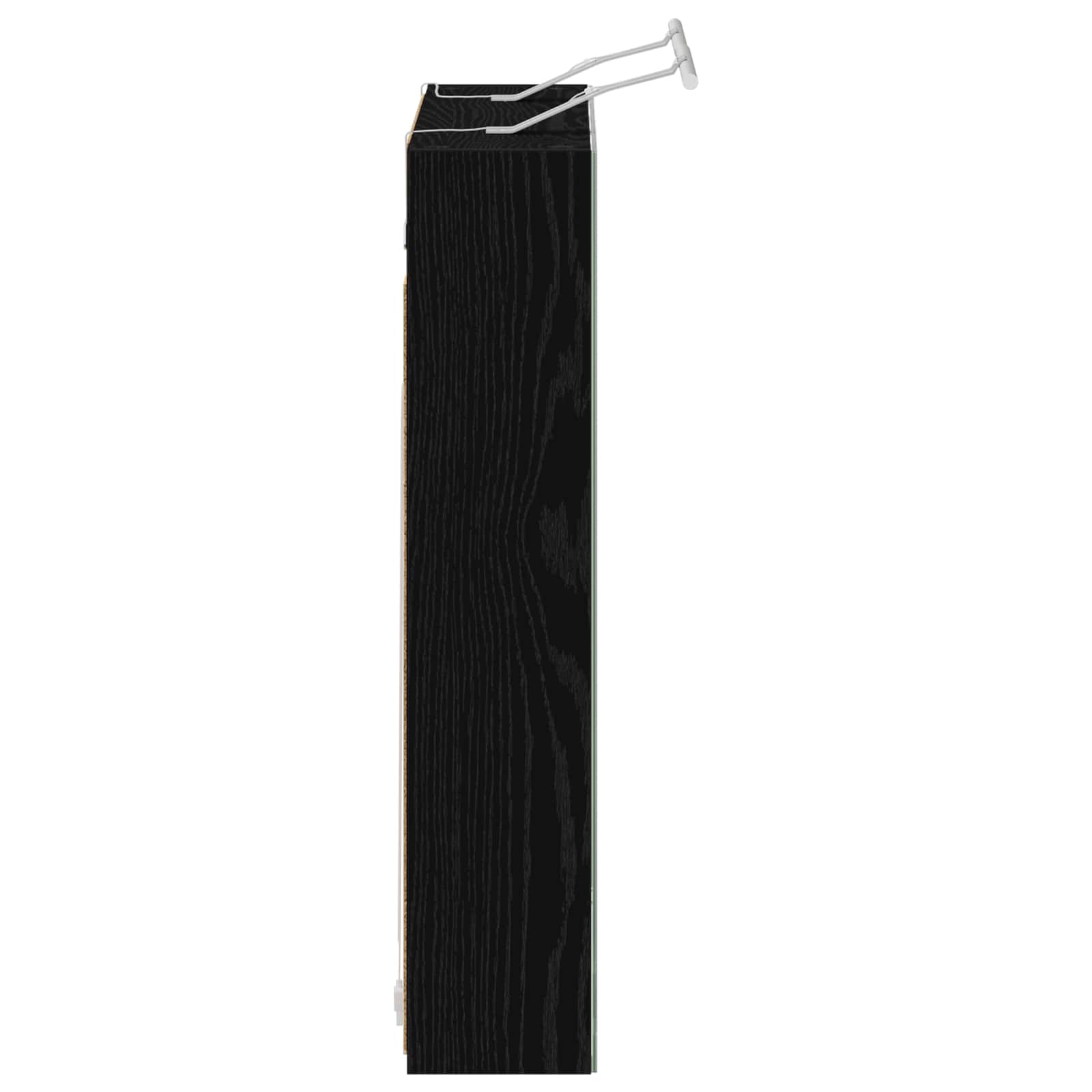 Kupaonski ormar s ogledalom Zidne Crni hrast 80 x 14.5 x 70 cm