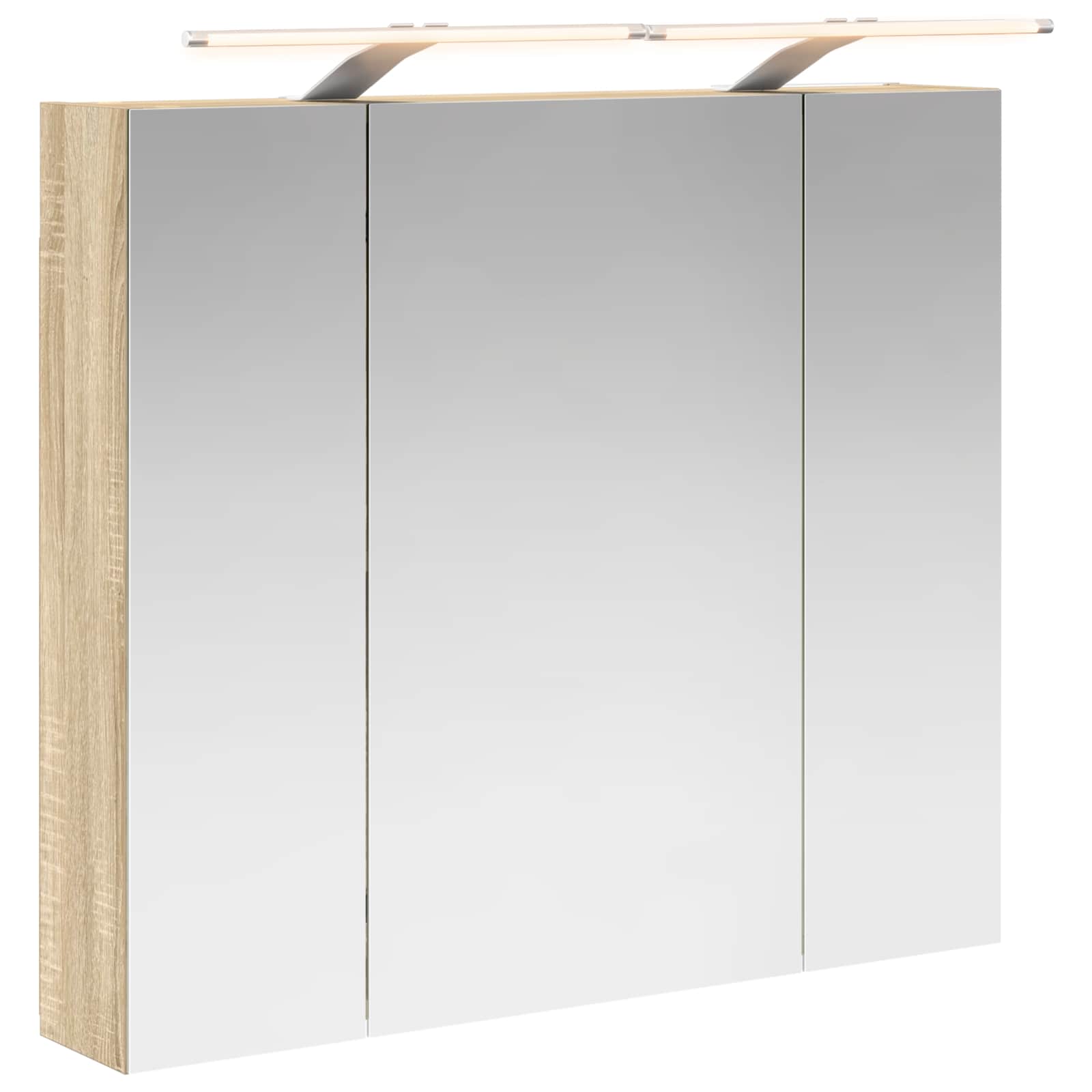Kupaonski ormar s ogledalom Sonoma hrast 80 x 14.5 x 70 cm
