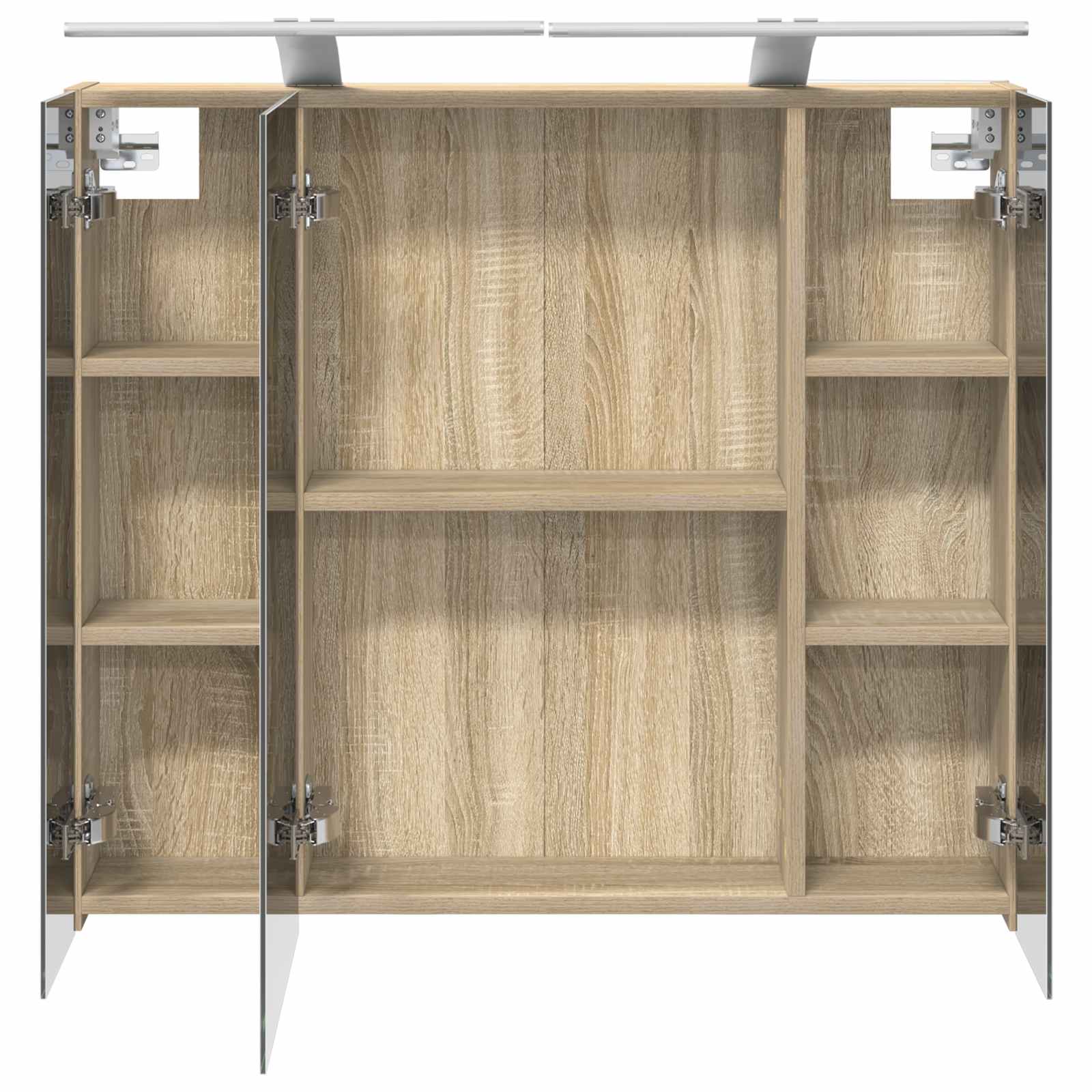 Kupaonski ormar s ogledalom Sonoma hrast 80 x 14.5 x 70 cm