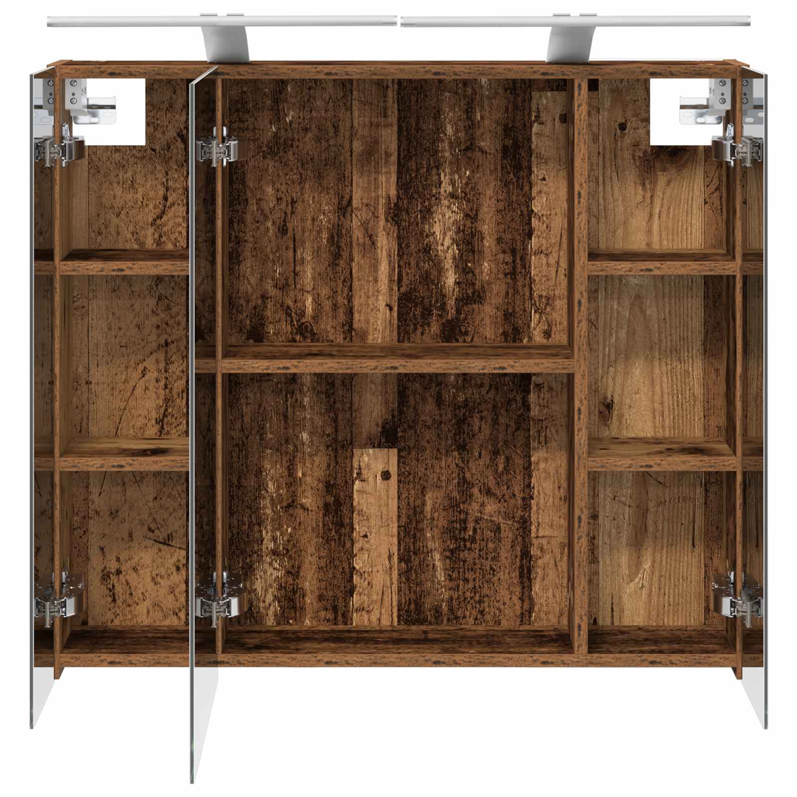 Kupaonski ormar s ogledalom Zidne Staro drvo 80 x 14.5 x 70 cm