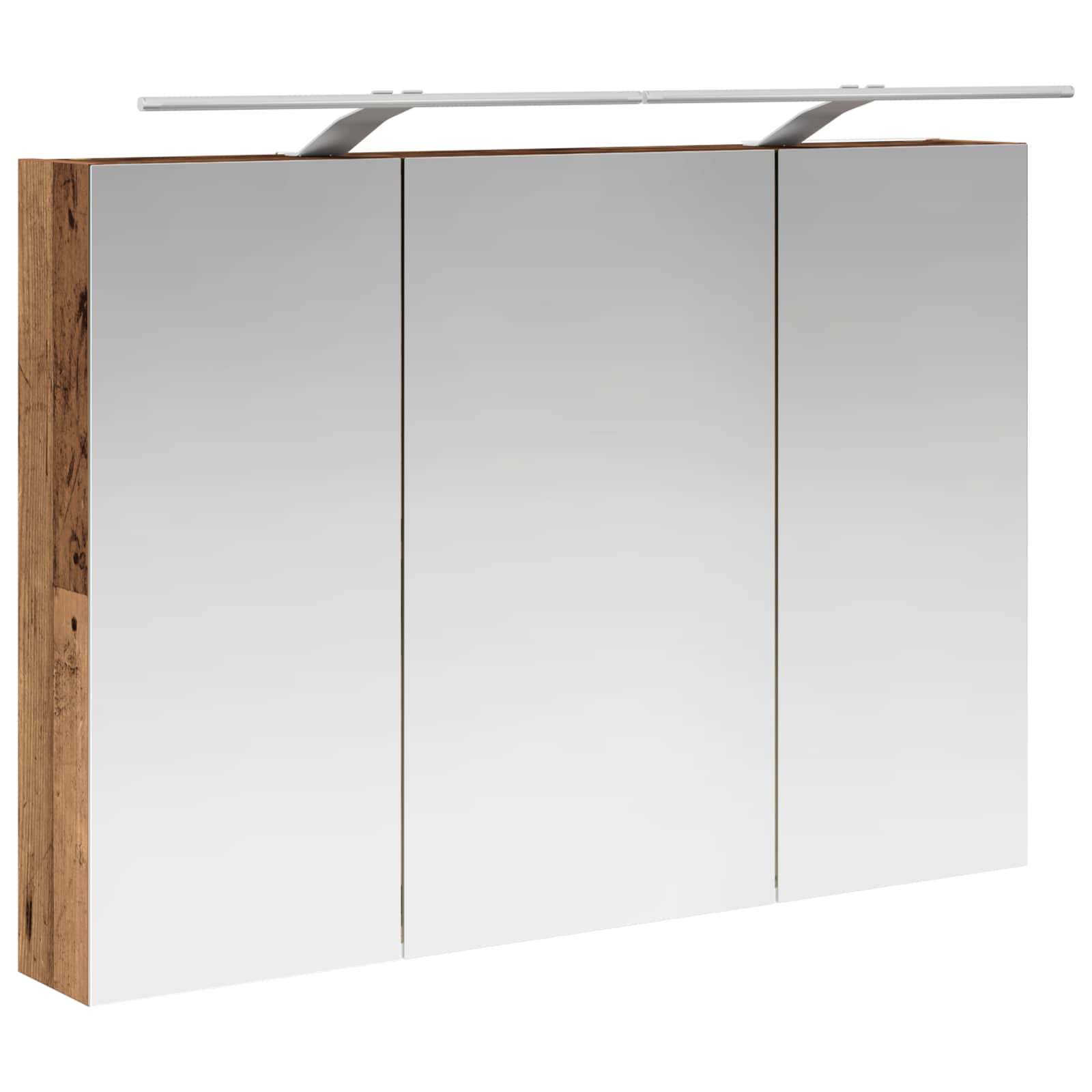 Kupaonski ormar s ogledalom Zidne Staro drvo 100 x 14,5 x 70 cm