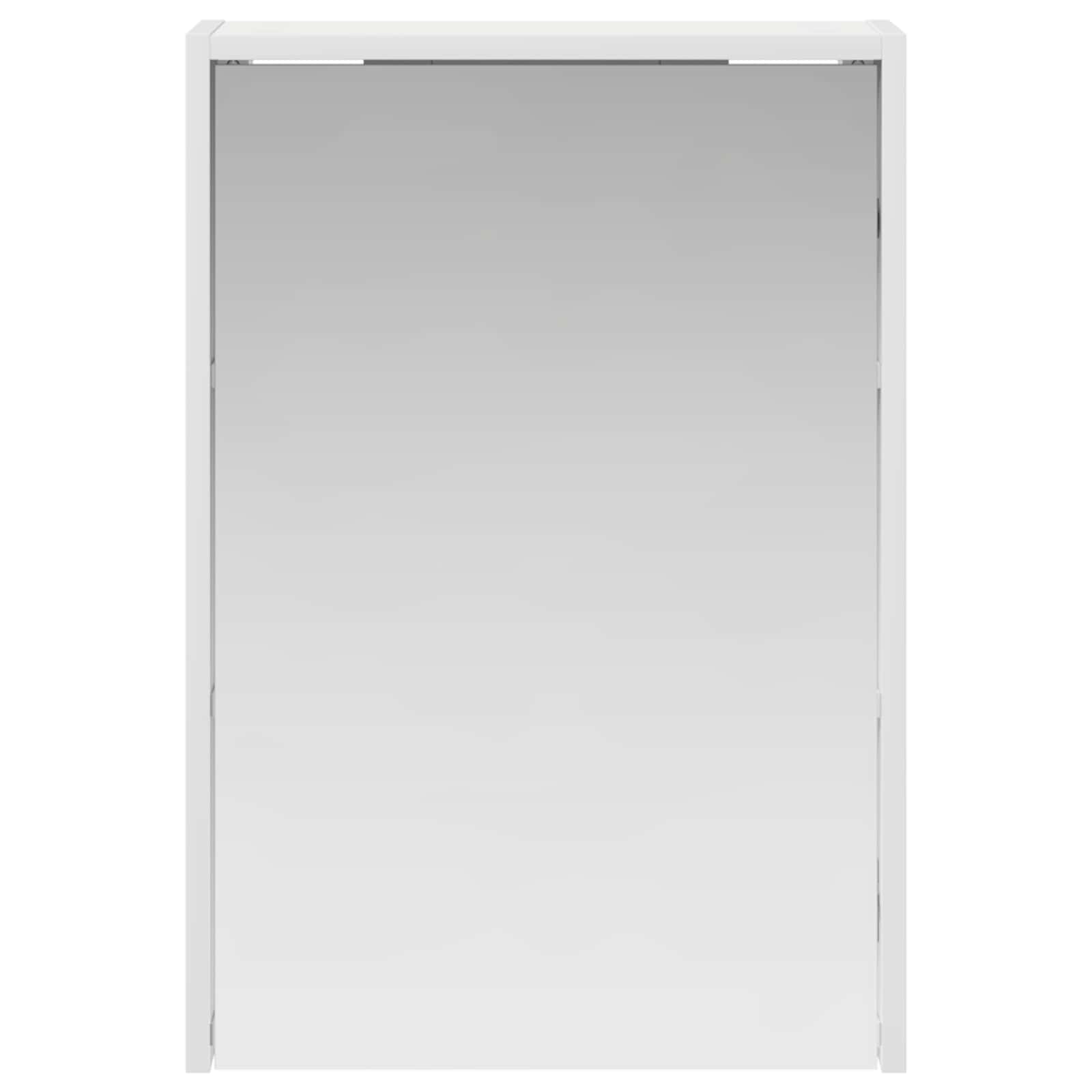 Kupaonski ormar s ogledalom s policom Bijelo 43 x 16 x 62.5 cm