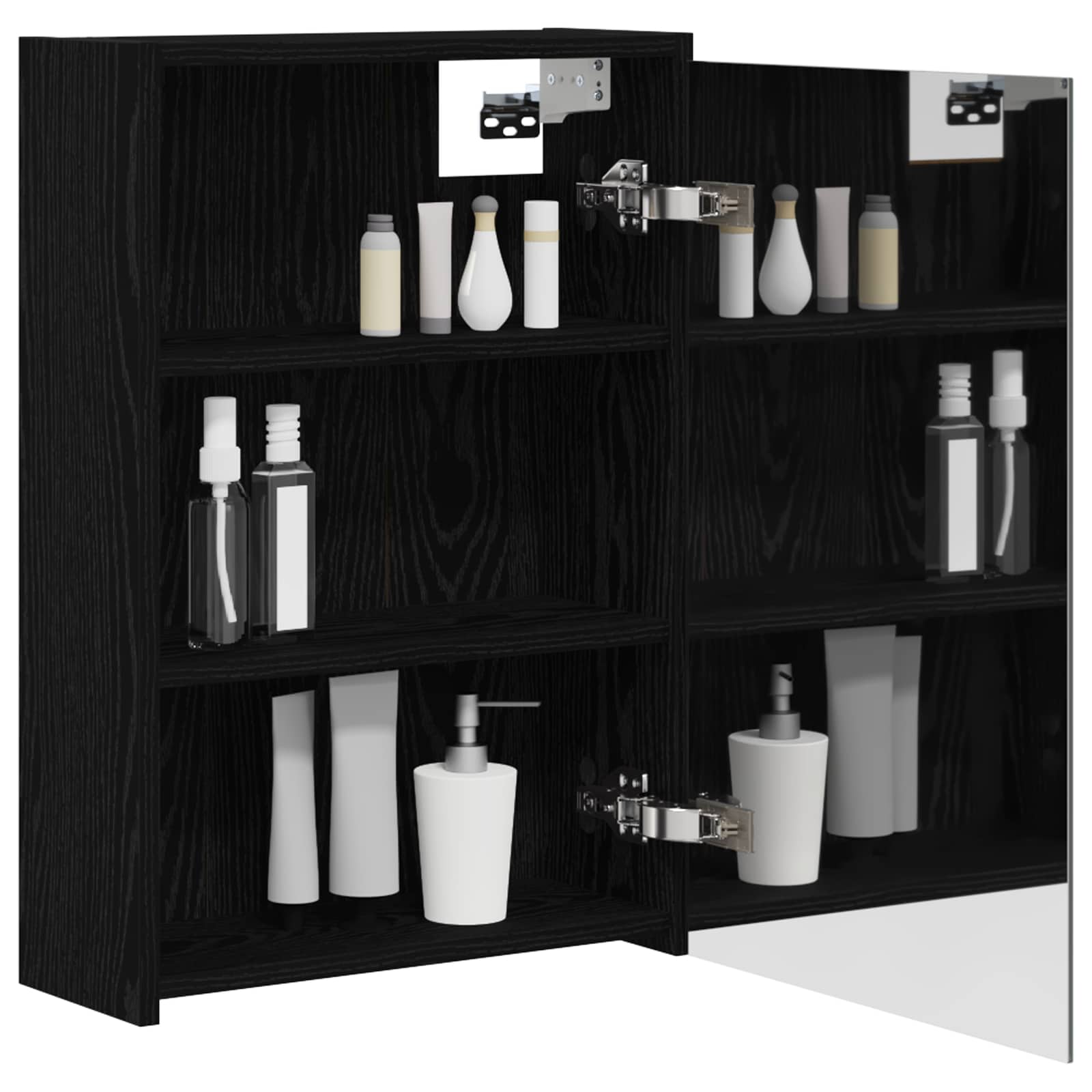 Kupaonski ormar s ogledalom Zidne Crni hrast 43 x 16 x 62.5 cm