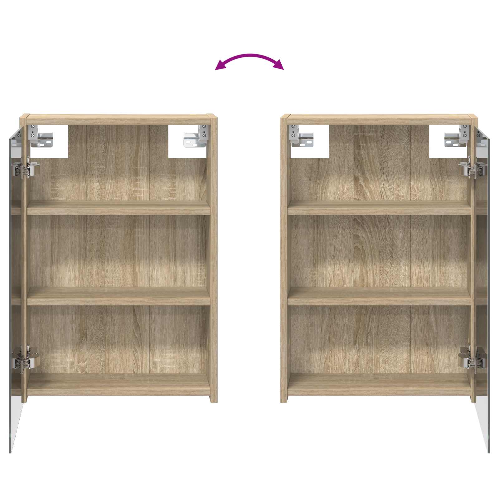 Kupaonski ormar s ogledalom Sonoma hrast 43 x 16 x 62.5 cm