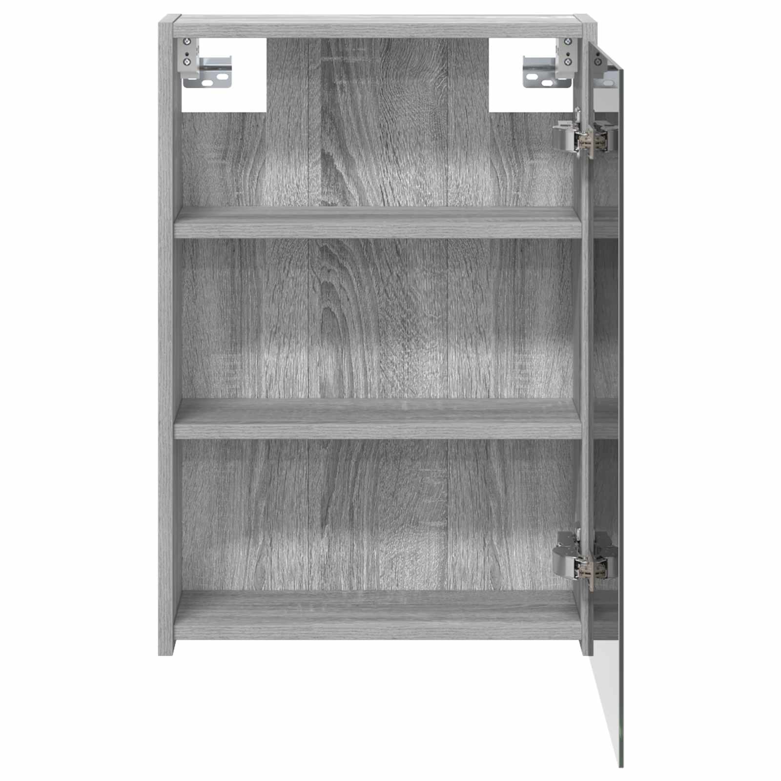 Kupaonski ormar s ogledalom Zidne Siva Sonoma 43 x 16 x 62.5 cm