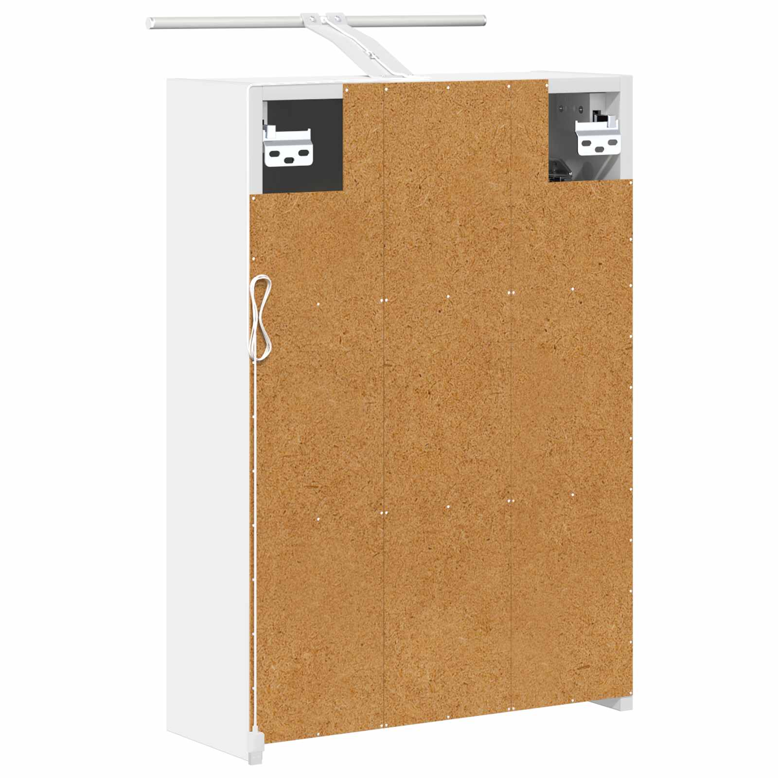 Kupaonski ormar s ogledalom s policom Bijelo 43 x 16 x 62.5 cm