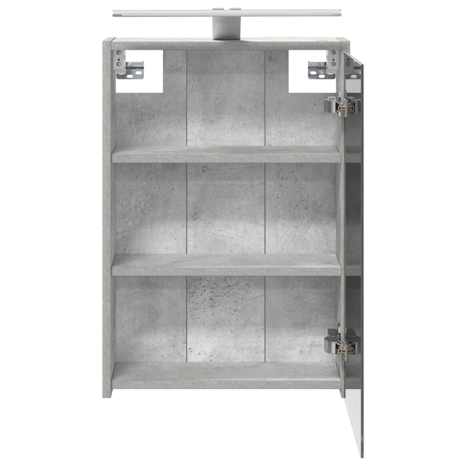 Kupaonski ormar s ogledalom Betonski sivi 43 x 16 x 62.5 cm