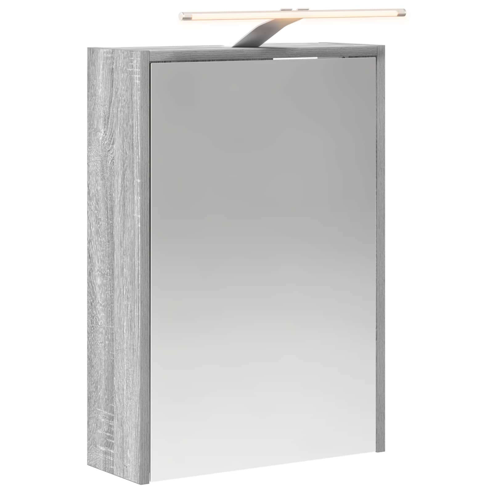 Kupaonski ormar s ogledalom Zidne Siva Sonoma 43 x 16 x 62.5 cm