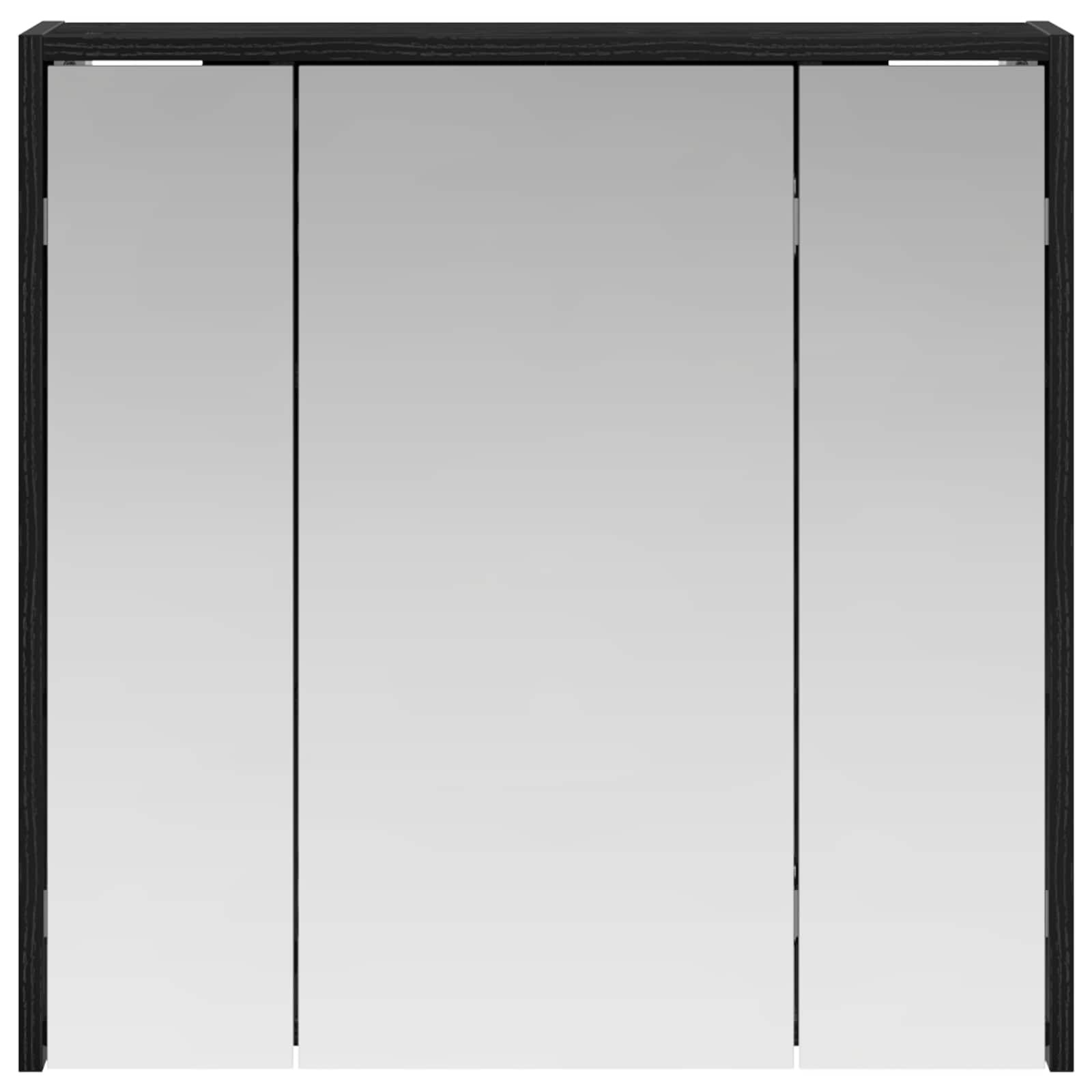 Kupaonski ormar s ogledalom Crni hrast 63,5 x 16 x 62,5 cm