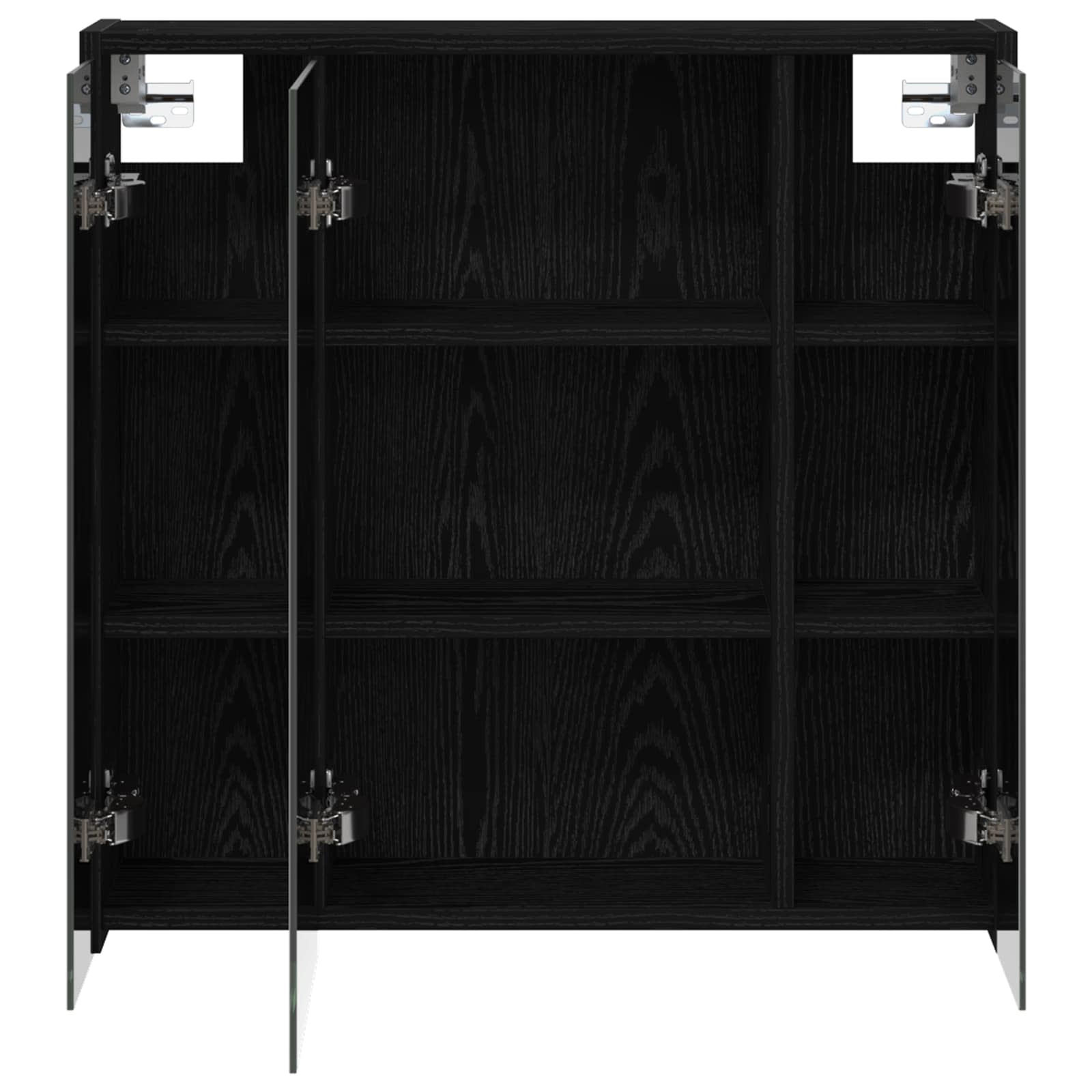 Kupaonski ormar s ogledalom Crni hrast 63,5 x 16 x 62,5 cm
