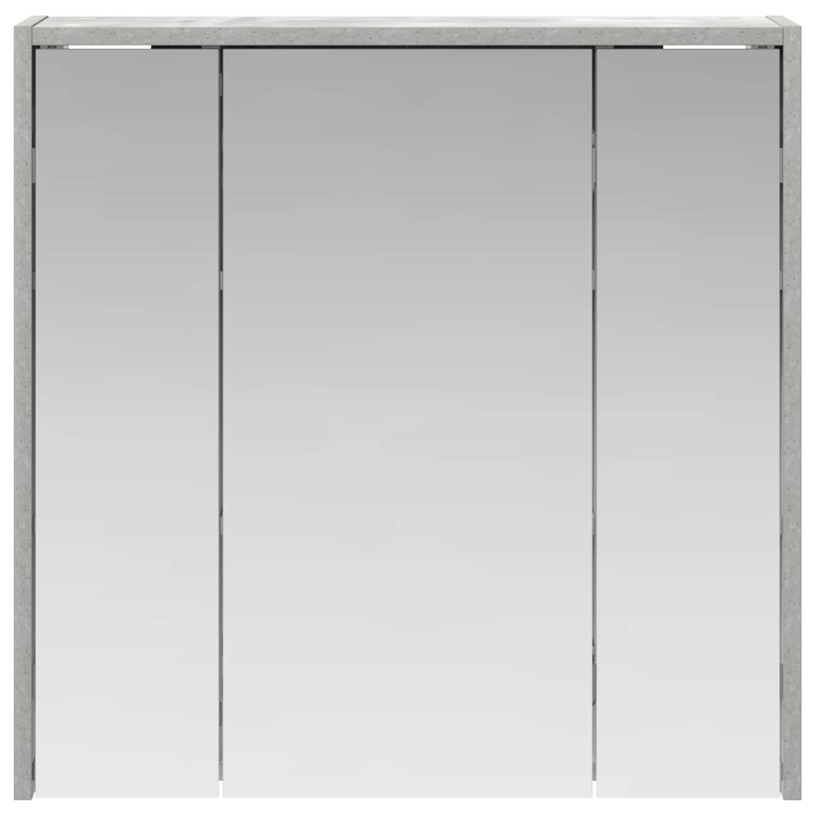 Kupaonski ormar s ogledalom Betonski sivi 63,5 x 16 x 62,5 cm