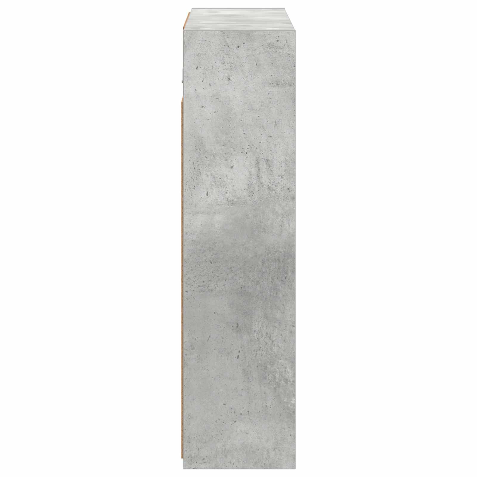 Kupaonski ormar s ogledalom Betonski sivi 63,5 x 16 x 62,5 cm