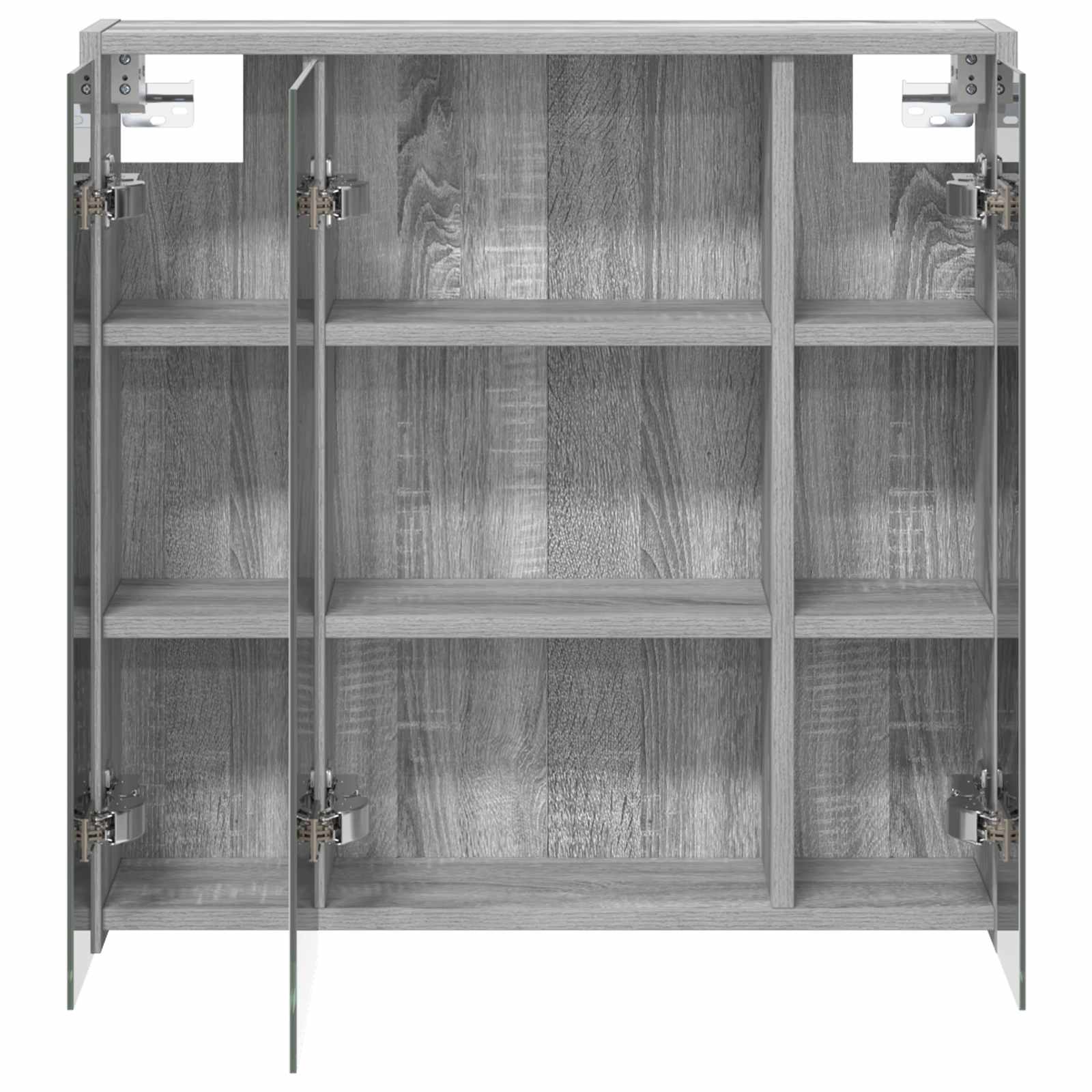Kupaonski ormar s ogledalom Siva Sonoma 63,5 x 16 x 62,5 cm