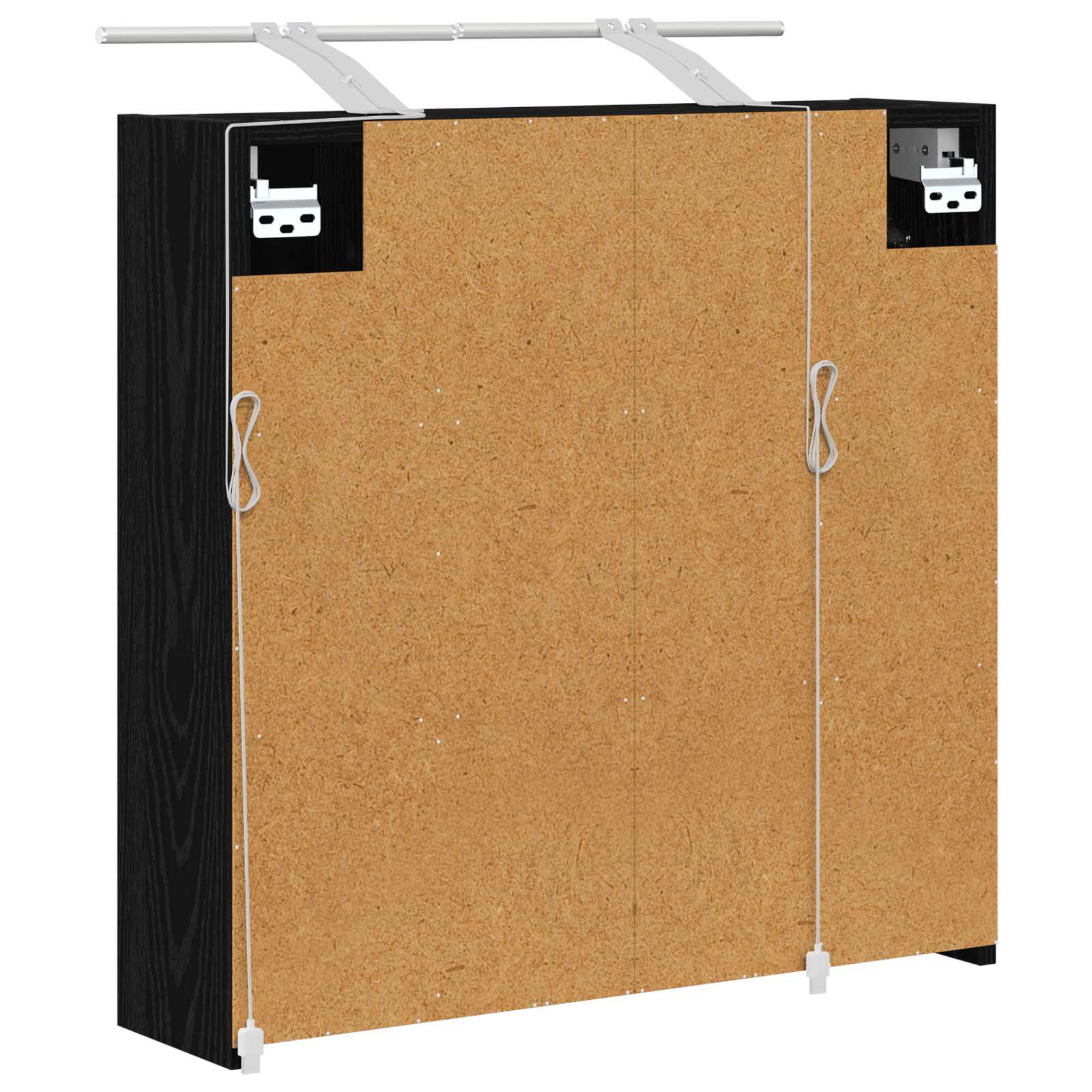 Kupaonski ormar s ogledalom Crni hrast 63,5 x 16 x 62,5 cm