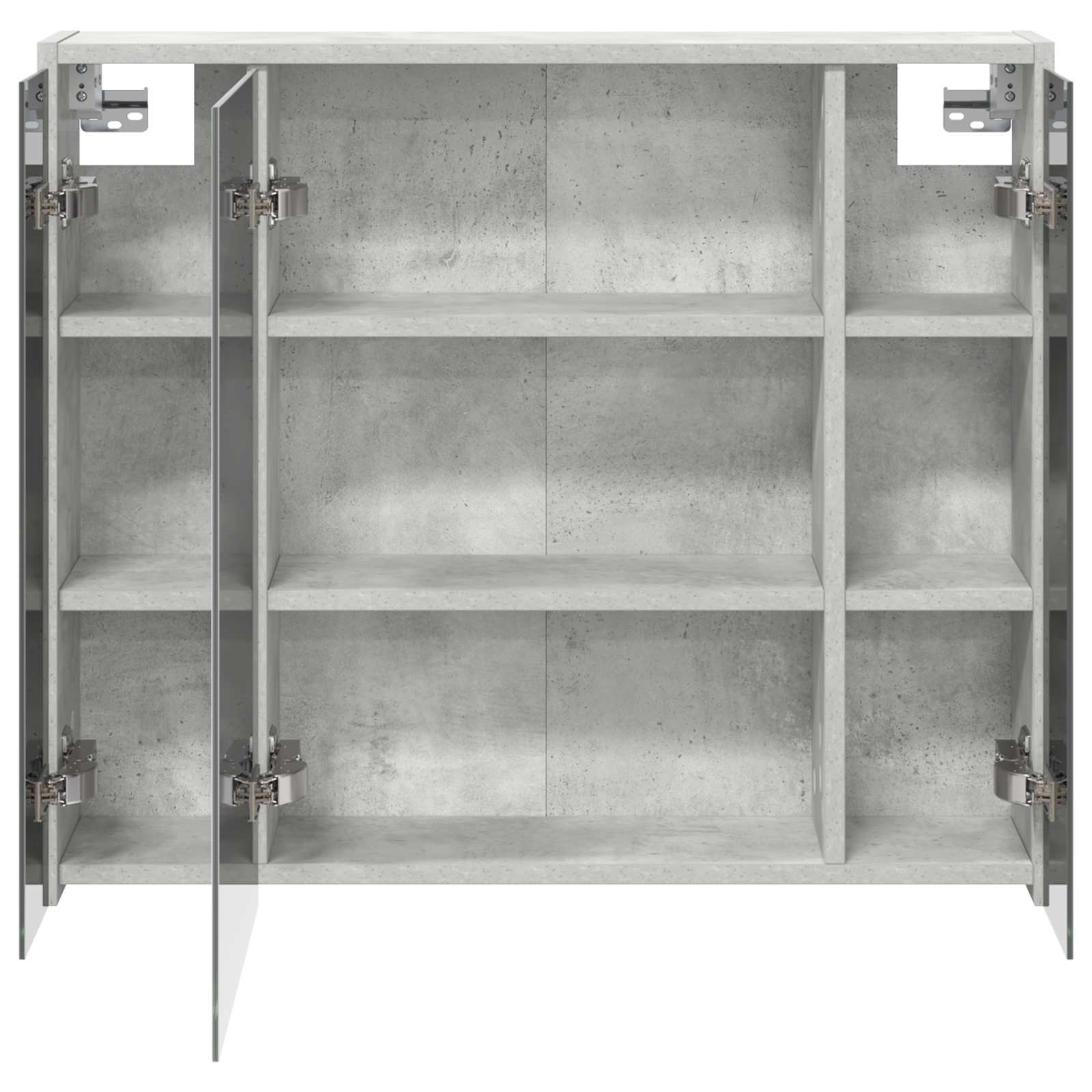 Kupaonski ormar s ogledalom Betonski sivi 73,5 x 16 x 62,5 cm