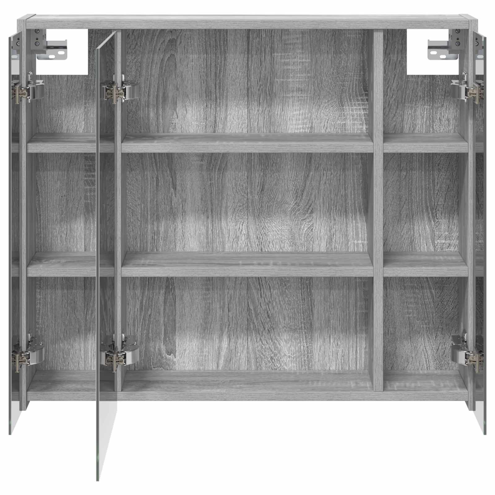 Kupaonski ormar s ogledalom Siva Sonoma 73,5 x 16 x 62,5 cm