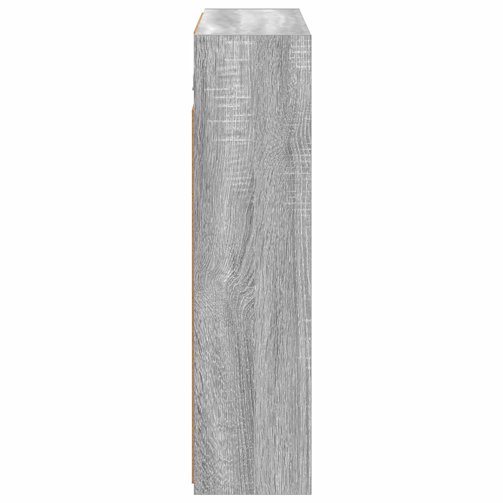Kupaonski ormar s ogledalom Siva Sonoma 73,5 x 16 x 62,5 cm