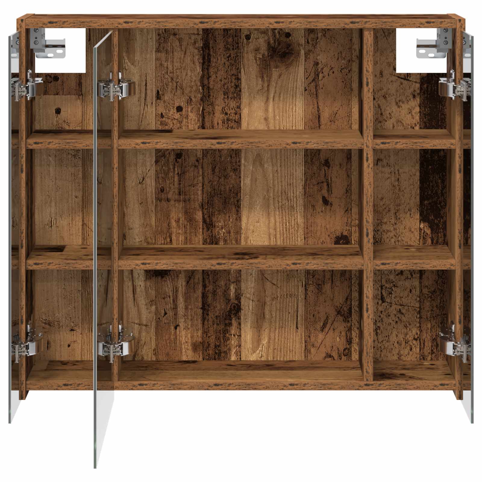 Kupaonski ormar s ogledalom Staro drvo 73,5 x 16 x 62,5 cm