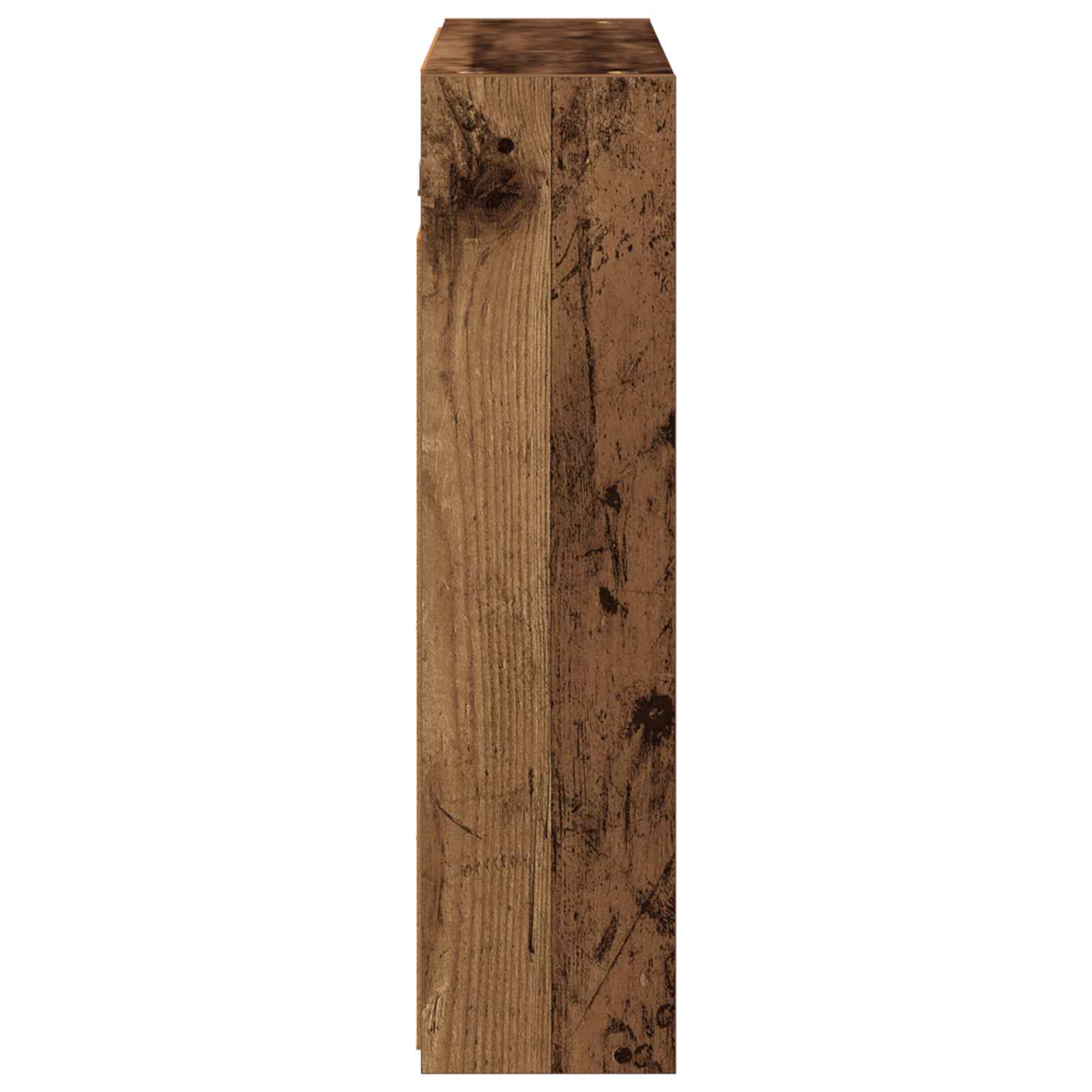 Kupaonski ormar s ogledalom Staro drvo 73,5 x 16 x 62,5 cm
