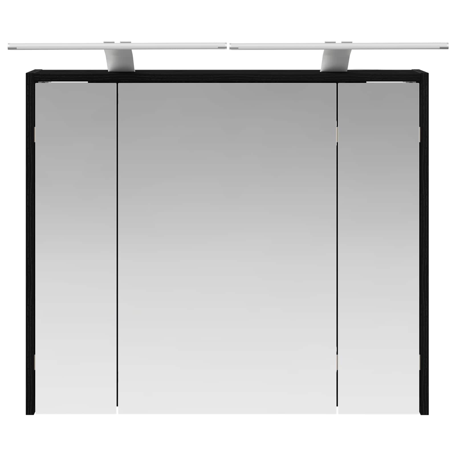 Kupaonski ormar s ogledalom Crni hrast 73,5 x 16 x 62,5 cm