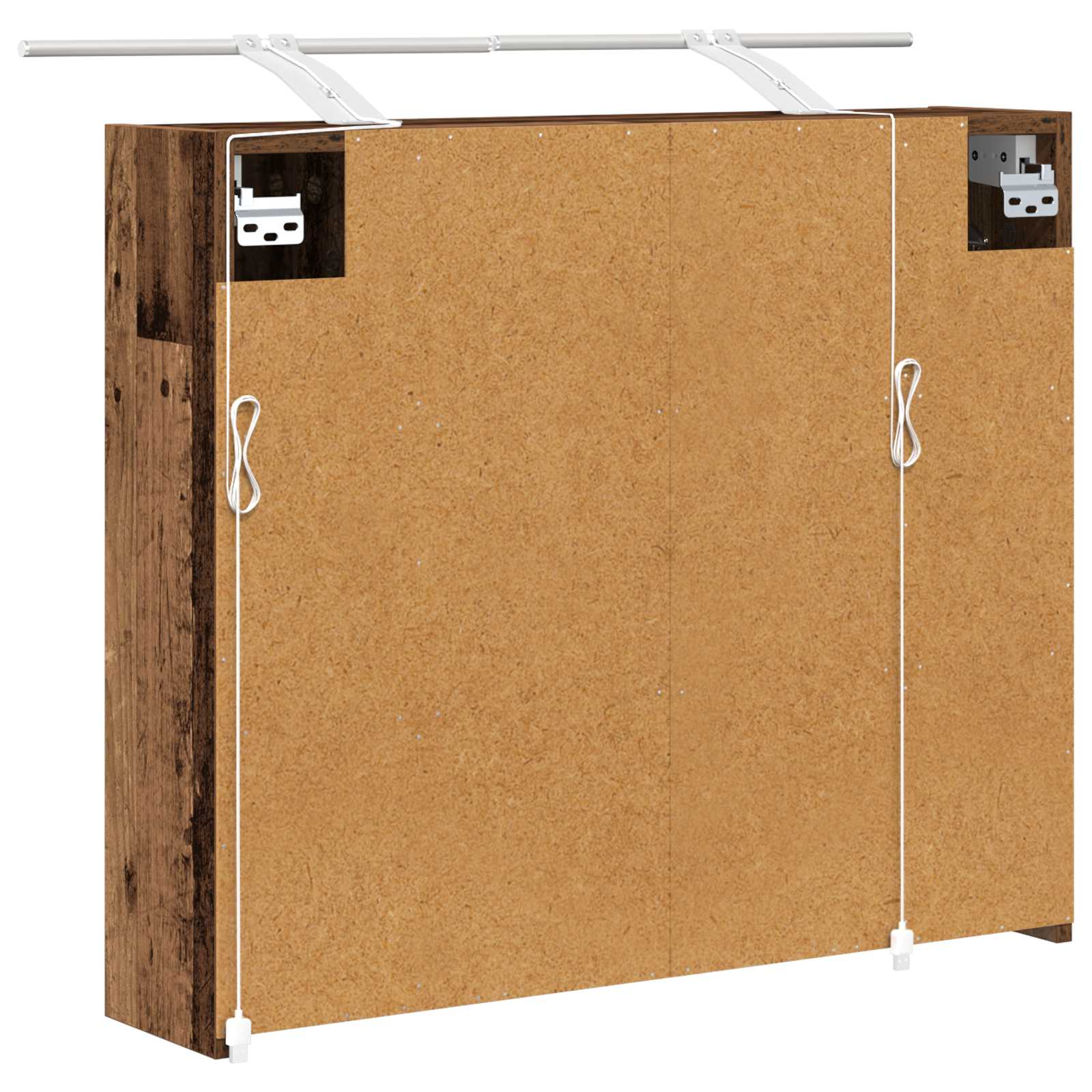 Kupaonski ormar s ogledalom Staro drvo 73,5 x 16 x 62,5 cm