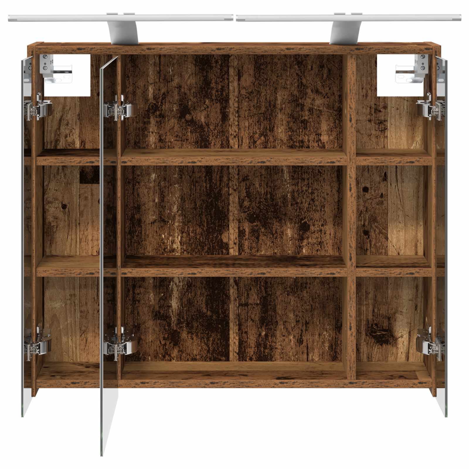 Kupaonski ormar s ogledalom Staro drvo 73,5 x 16 x 62,5 cm