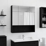 Kupaonski ormar s ogledalom Zidne Crni hrast 60 x 14.5 x 70 cm