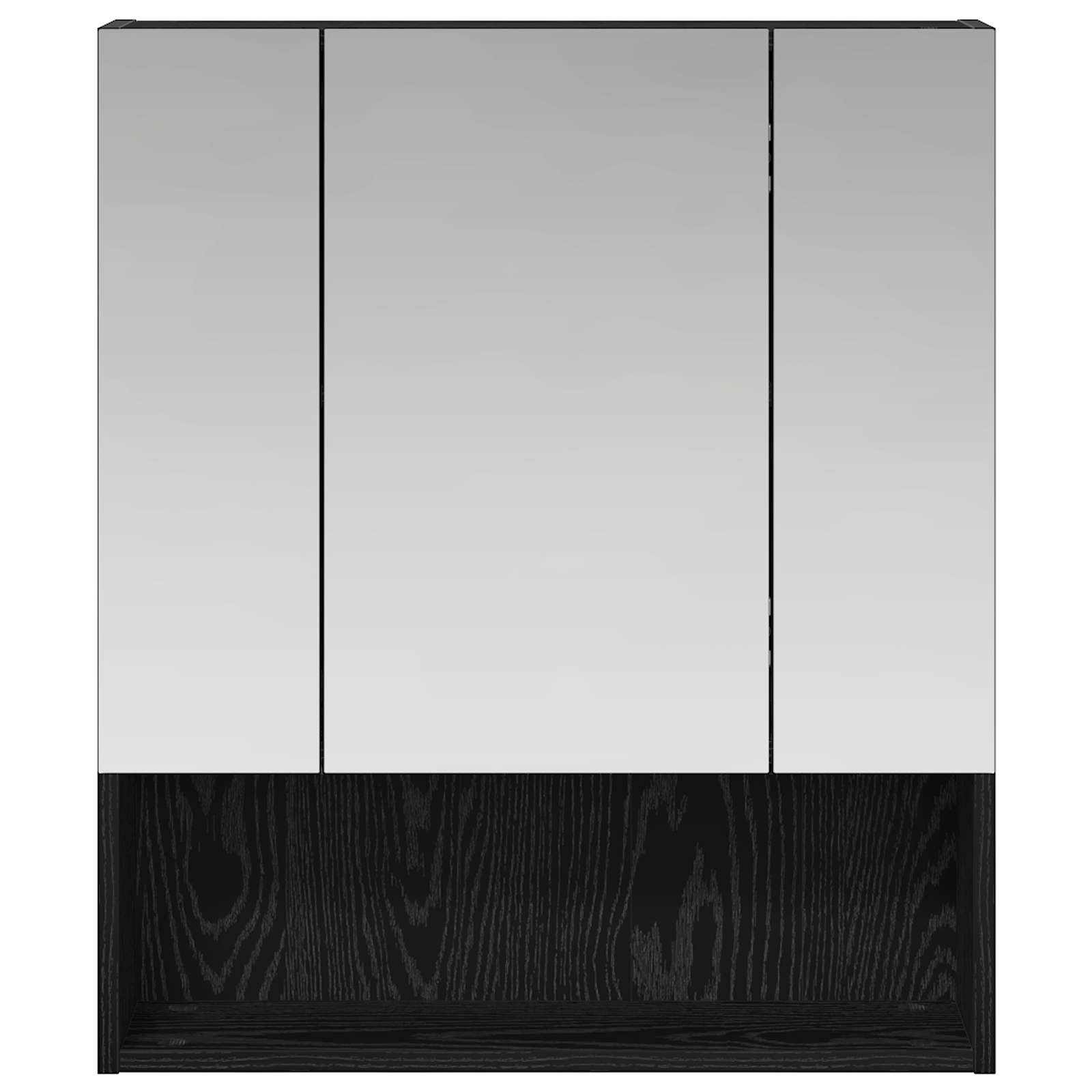 Kupaonski ormar s ogledalom Zidne Crni hrast 60 x 14.5 x 70 cm