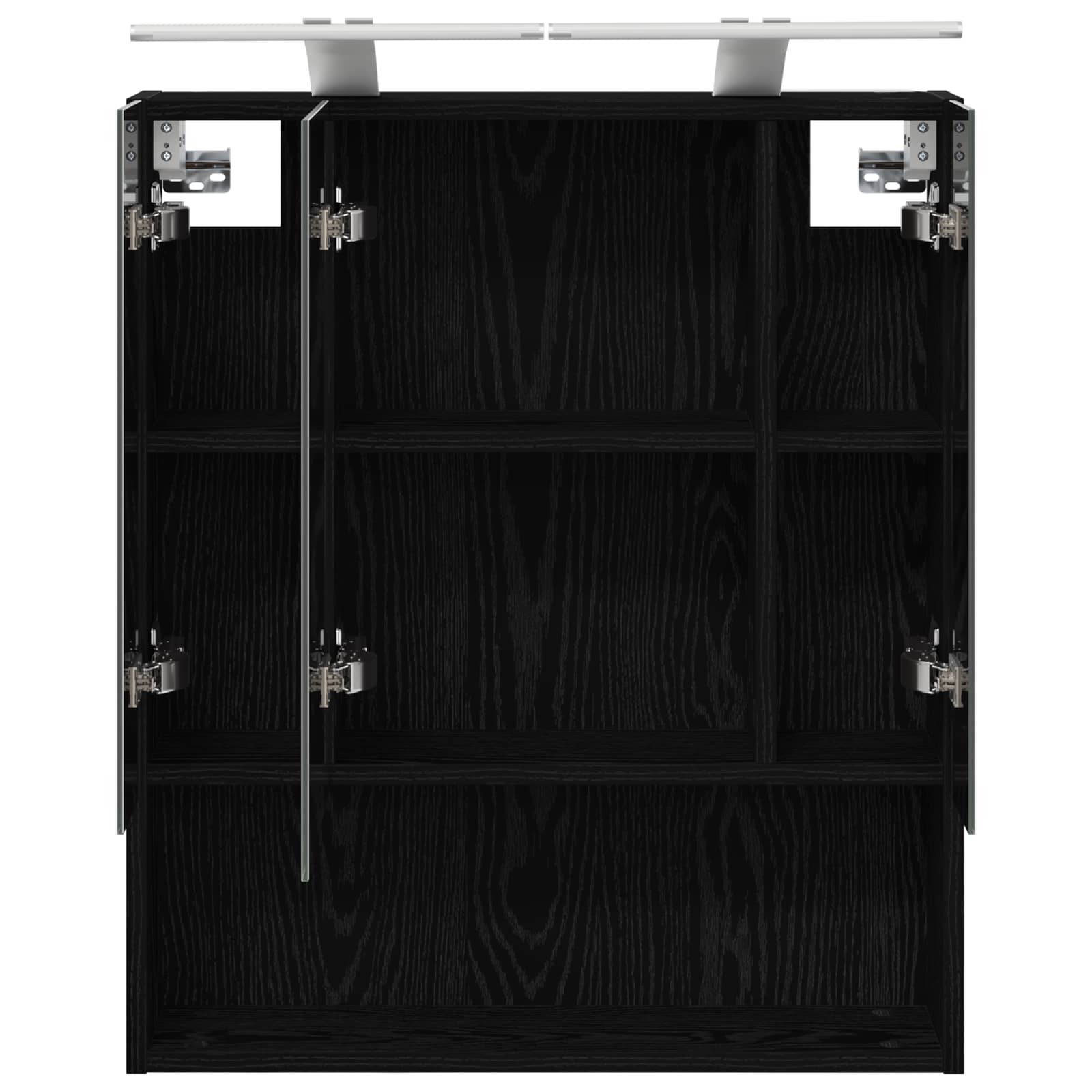 Kupaonski ormar s ogledalom Zidne Crni hrast 60 x 14.5 x 70 cm