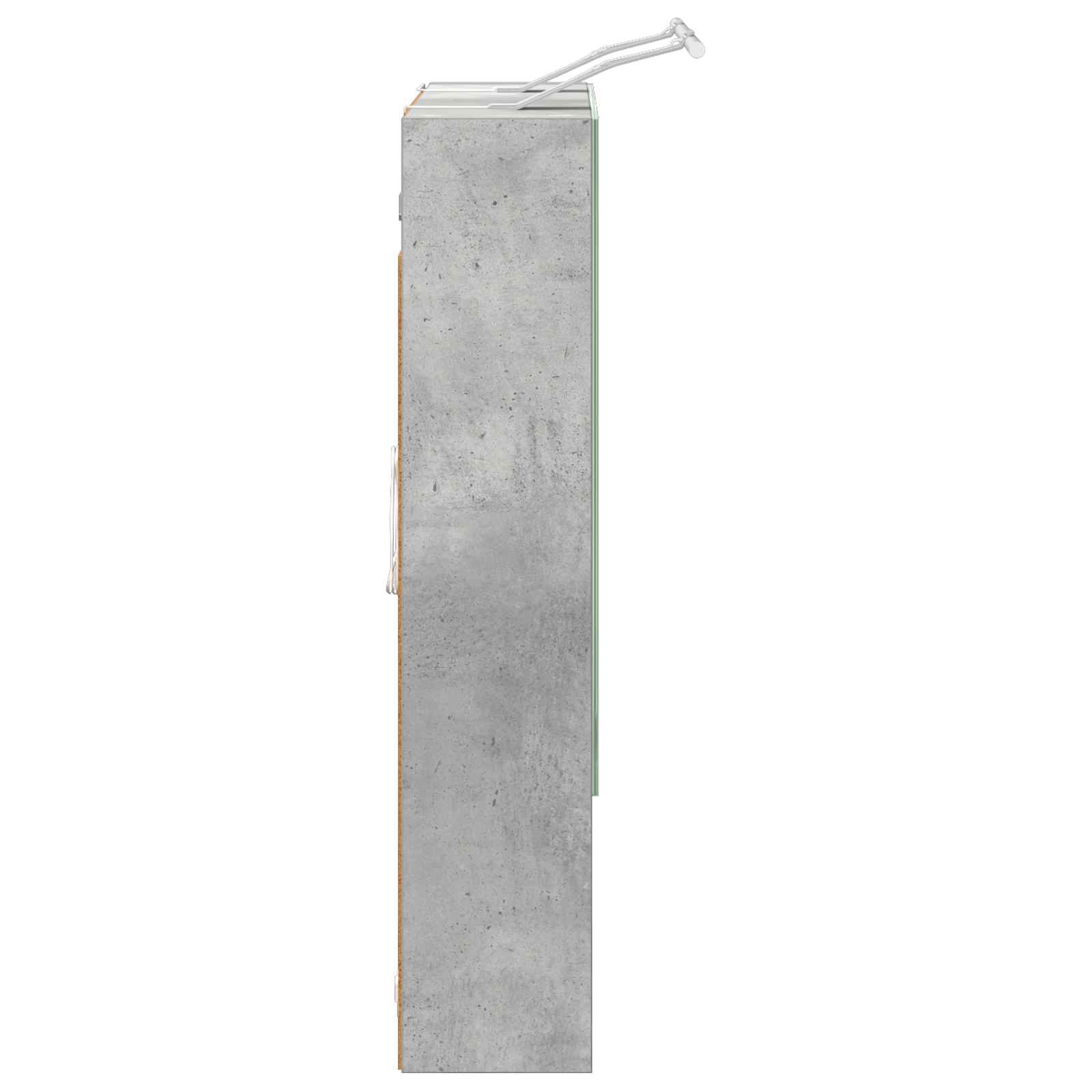 Kupaonski ormar s ogledalom Betonski sivi 60 x 14.5 x 70 cm