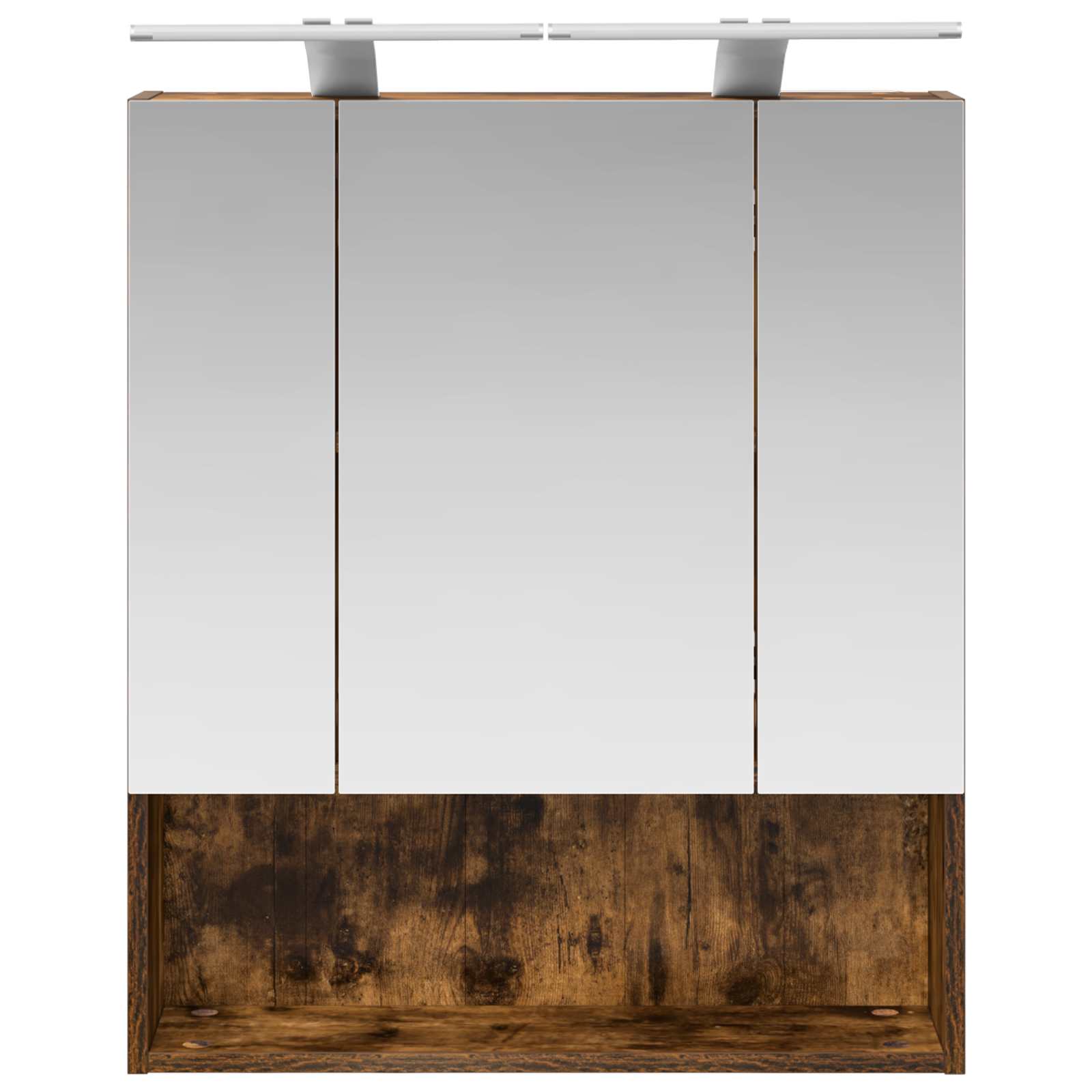 Kupaonski ormar s ogledalom Dimljeni hrast 60 x 14.5 x 70 cm