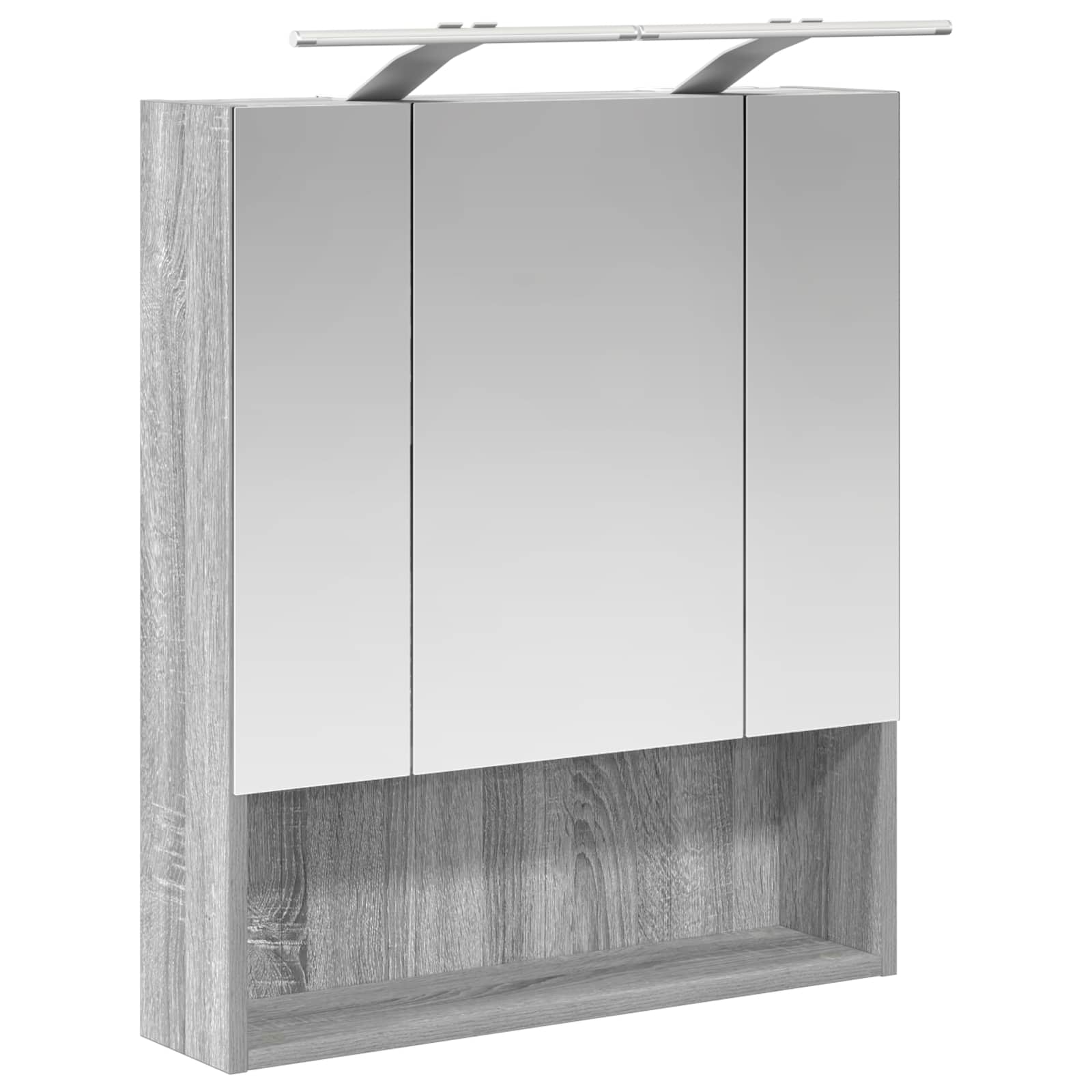 Kupaonski ormar s ogledalom Zidne Siva Sonoma 60 x 14.5 x 70 cm