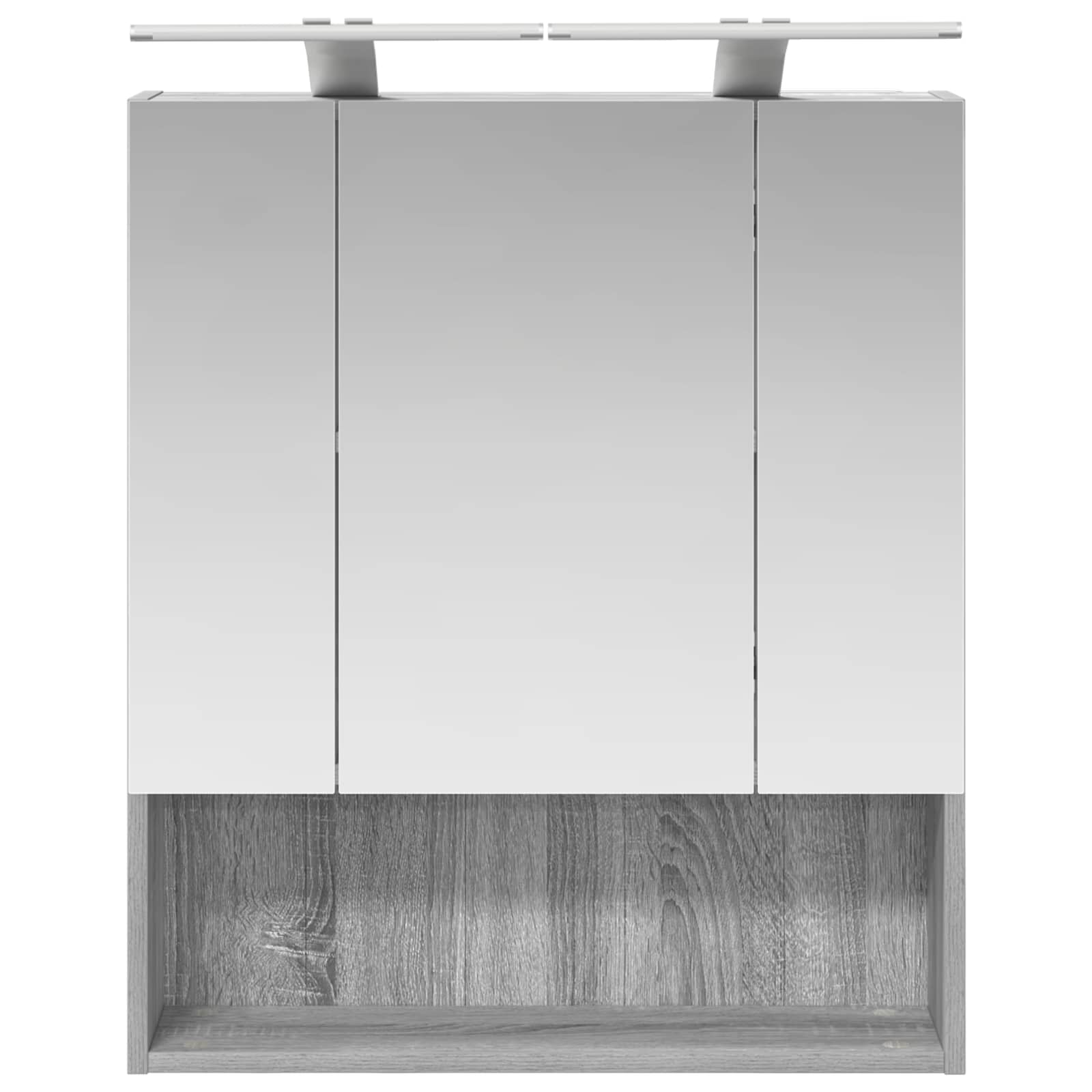 Kupaonski ormar s ogledalom Zidne Siva Sonoma 60 x 14.5 x 70 cm