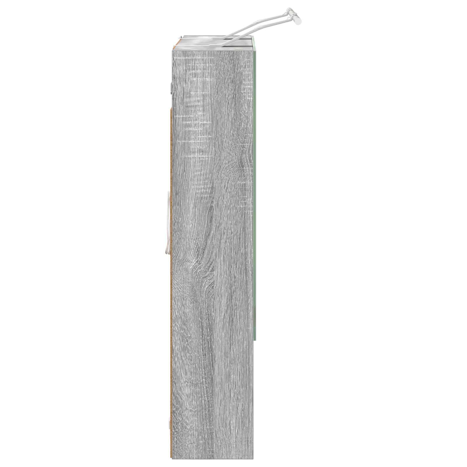 Kupaonski ormar s ogledalom Zidne Siva Sonoma 60 x 14.5 x 70 cm