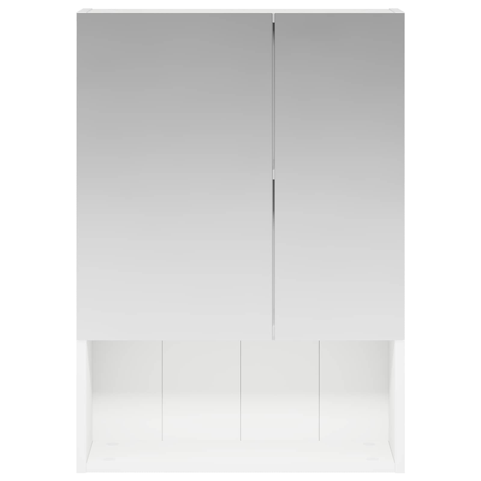 Kupaonski ormar s ogledalom s policom Bijelo 50 x 14,5 x 70 cm
