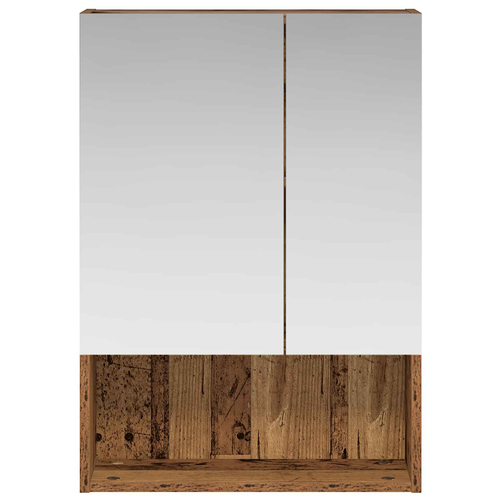 Kupaonski ormar s ogledalom Zidne Staro drvo 50 x 14,5 x 70 cm